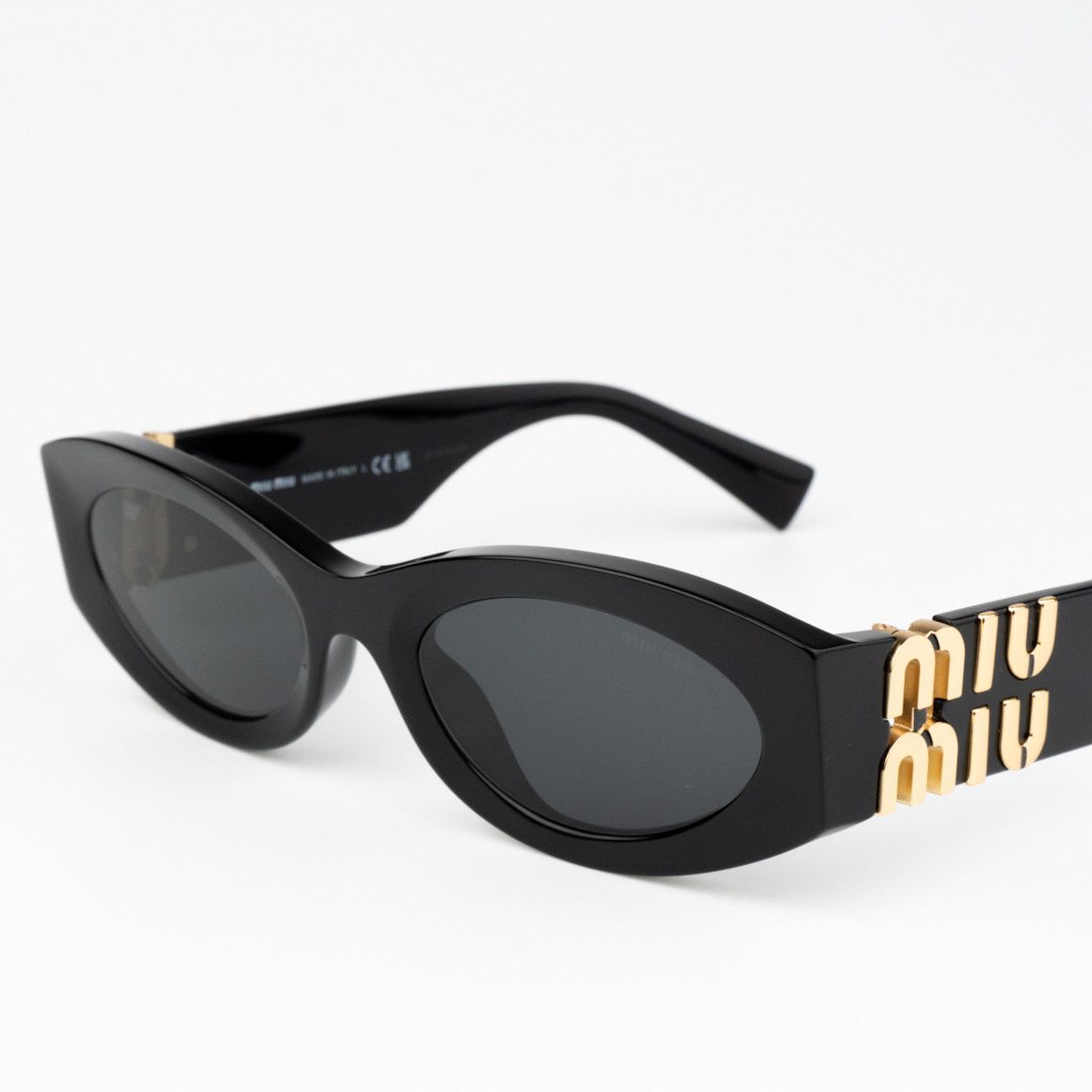 Miu Miu NEW Miu Miu MU11WS 1AB5S0 GLIMPSE Oval Women Sunglasses Size ONE SIZE - 5 Thumbnail