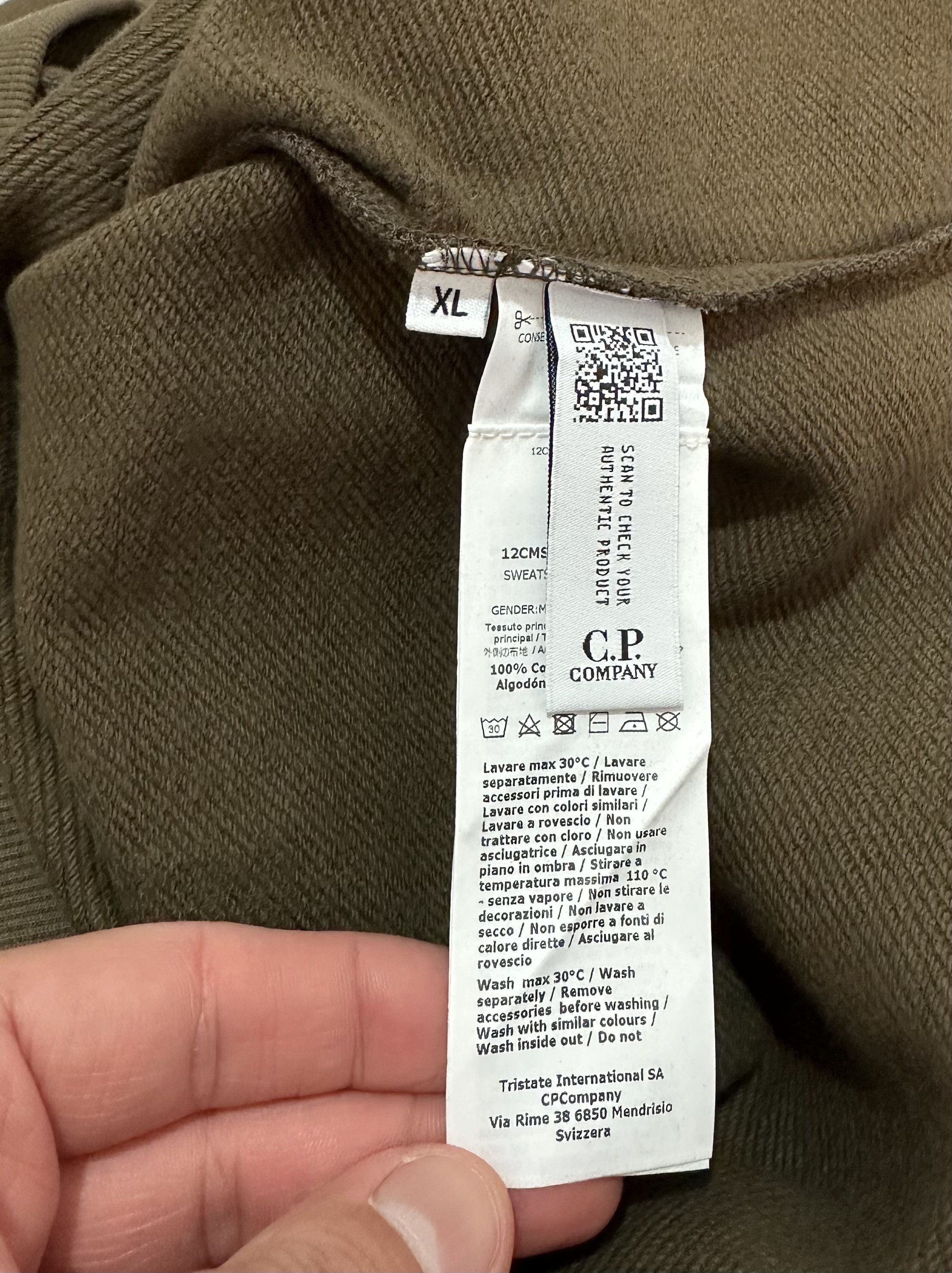 C.P. Company Diagonal Raised Fleece Sweatshirt Size US XL / EU 56 / 4 - 11 Thumbnail