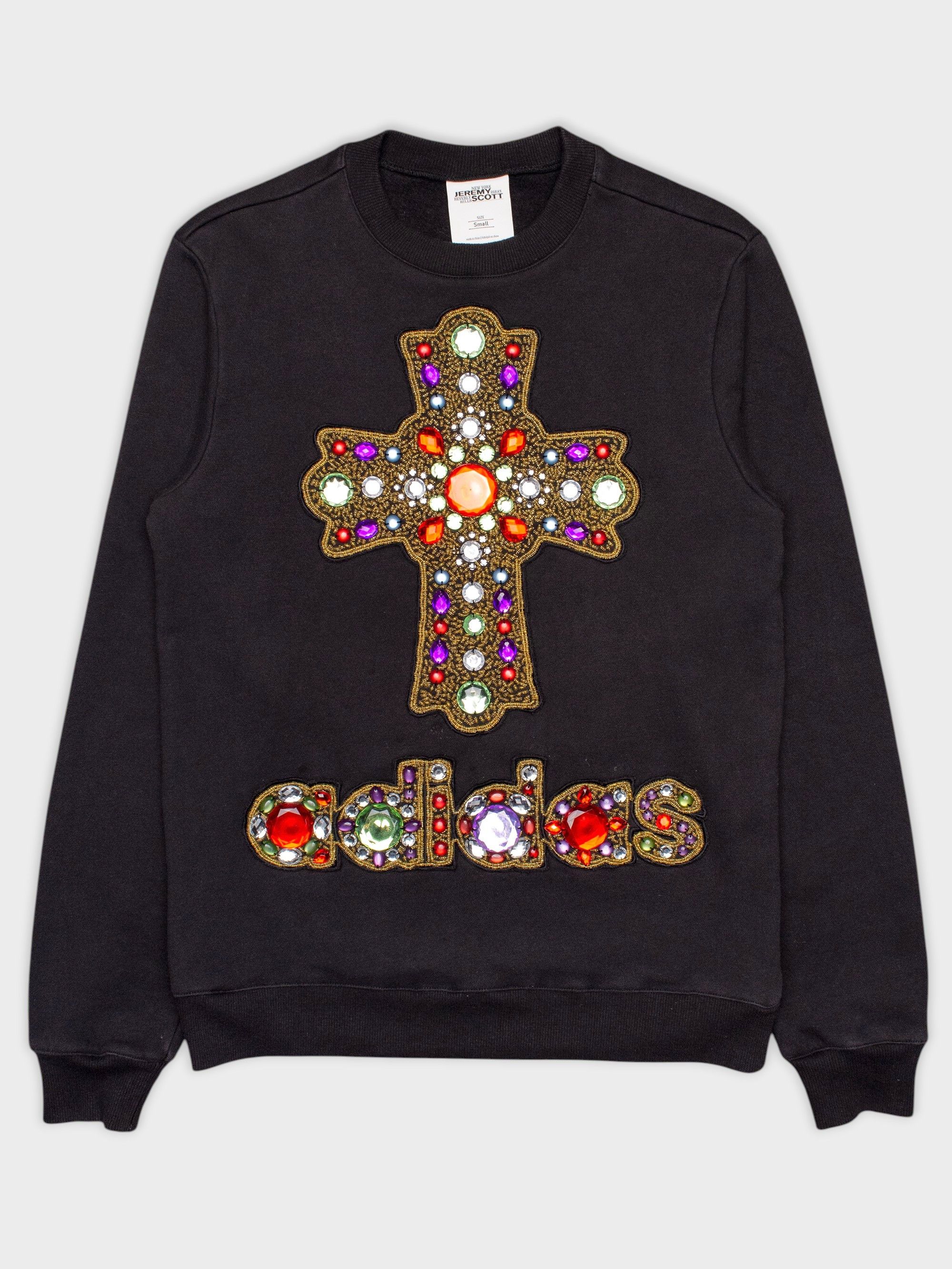 Adidas × Jeremy Scott adidas Originals by Jeremy Scott A/W 2010 Cross Sweatshirt Size US S / EU 44-46 / 1 - 1 Thumbnail