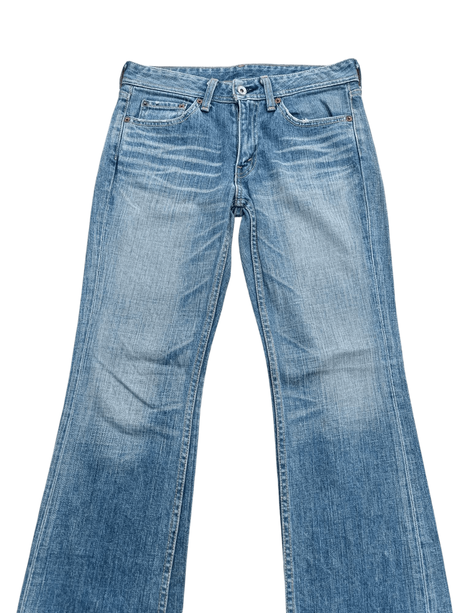 Levi's × Levi's Vintage Clothing VINTAGE 80s Levis Flare Jeans Boot Cut Faded Denim E215 Size US 30 / EU 46 - 8 Thumbnail