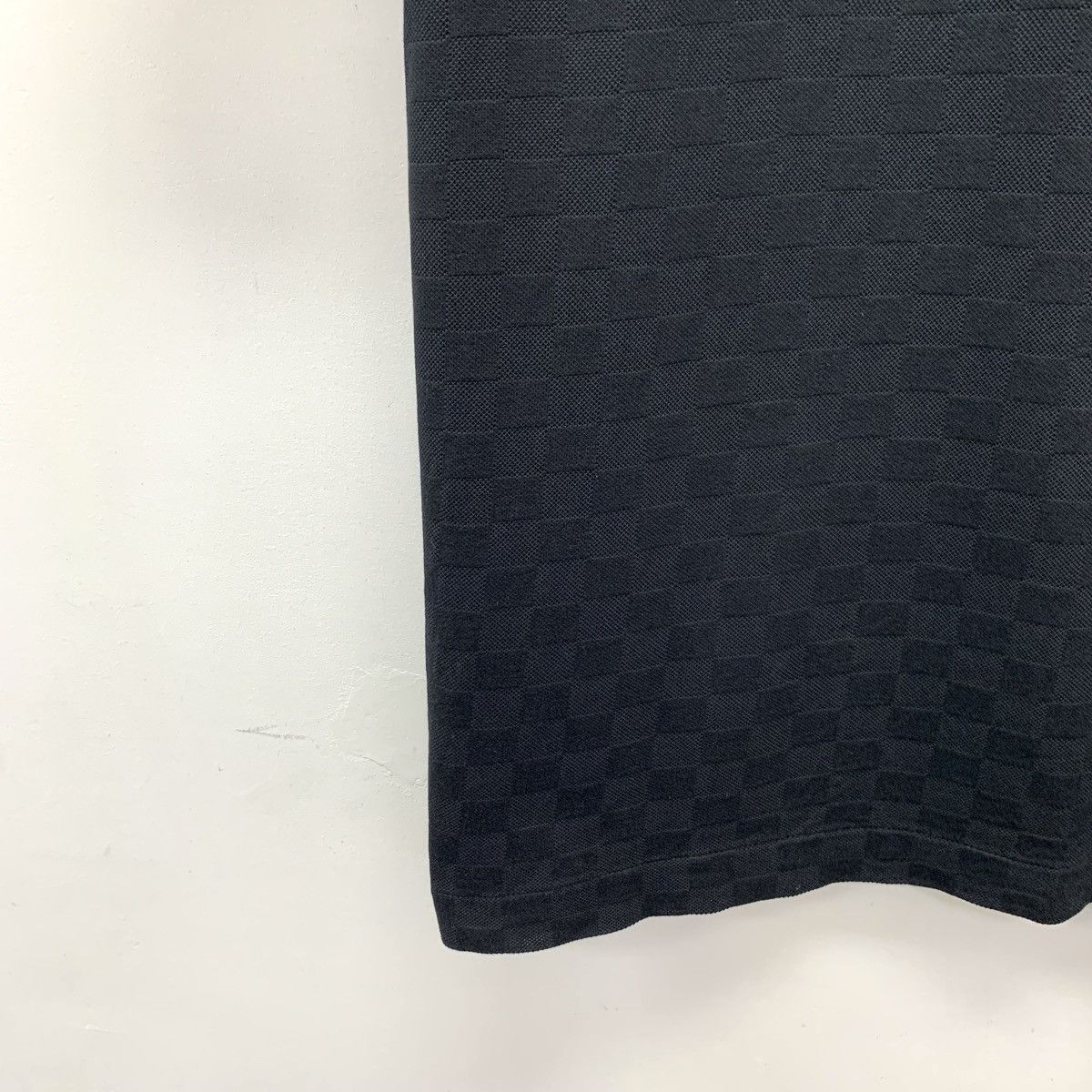 Louis Vuitton Louis Vuitton Black Damier Short Sleeve Polo Shirt K26WX Size US L / EU 52-54 / 3 - 4 Thumbnail