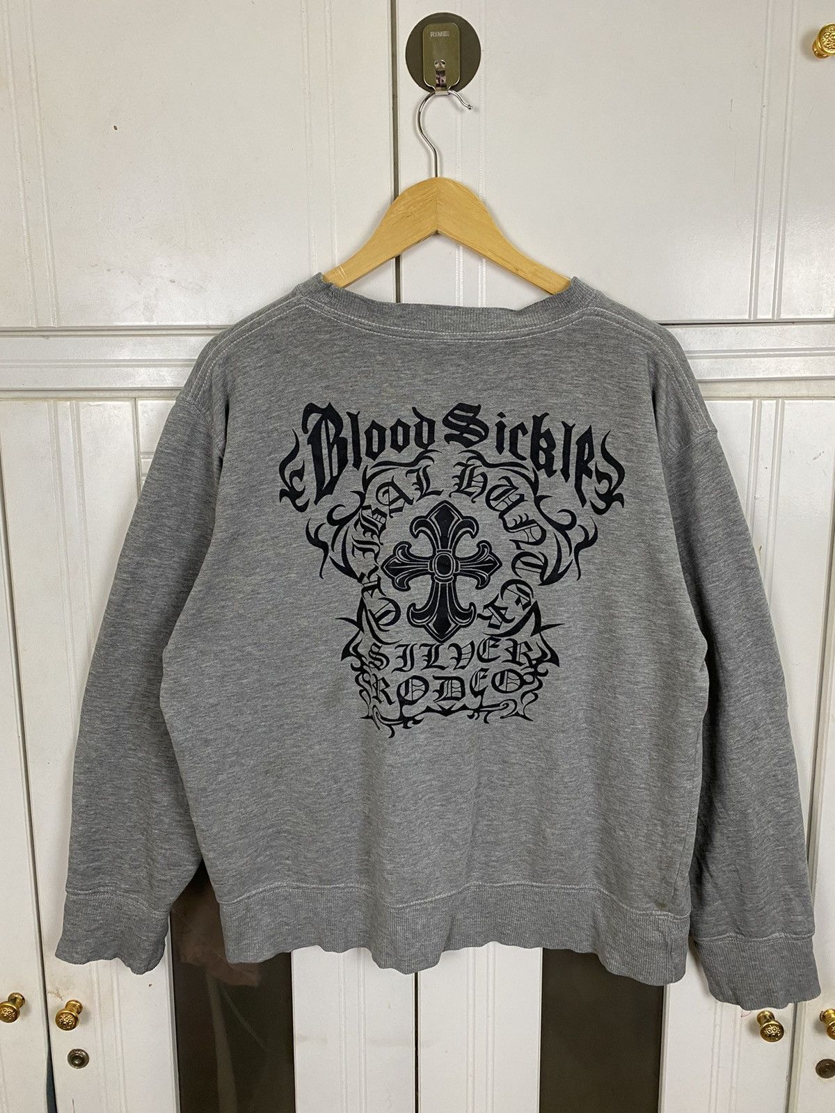 If Six Was Nine × Vintage Vintage Blood Sickle Cross Sweatshirt Size US XL / EU 56 / 4 - 1 Thumbnail