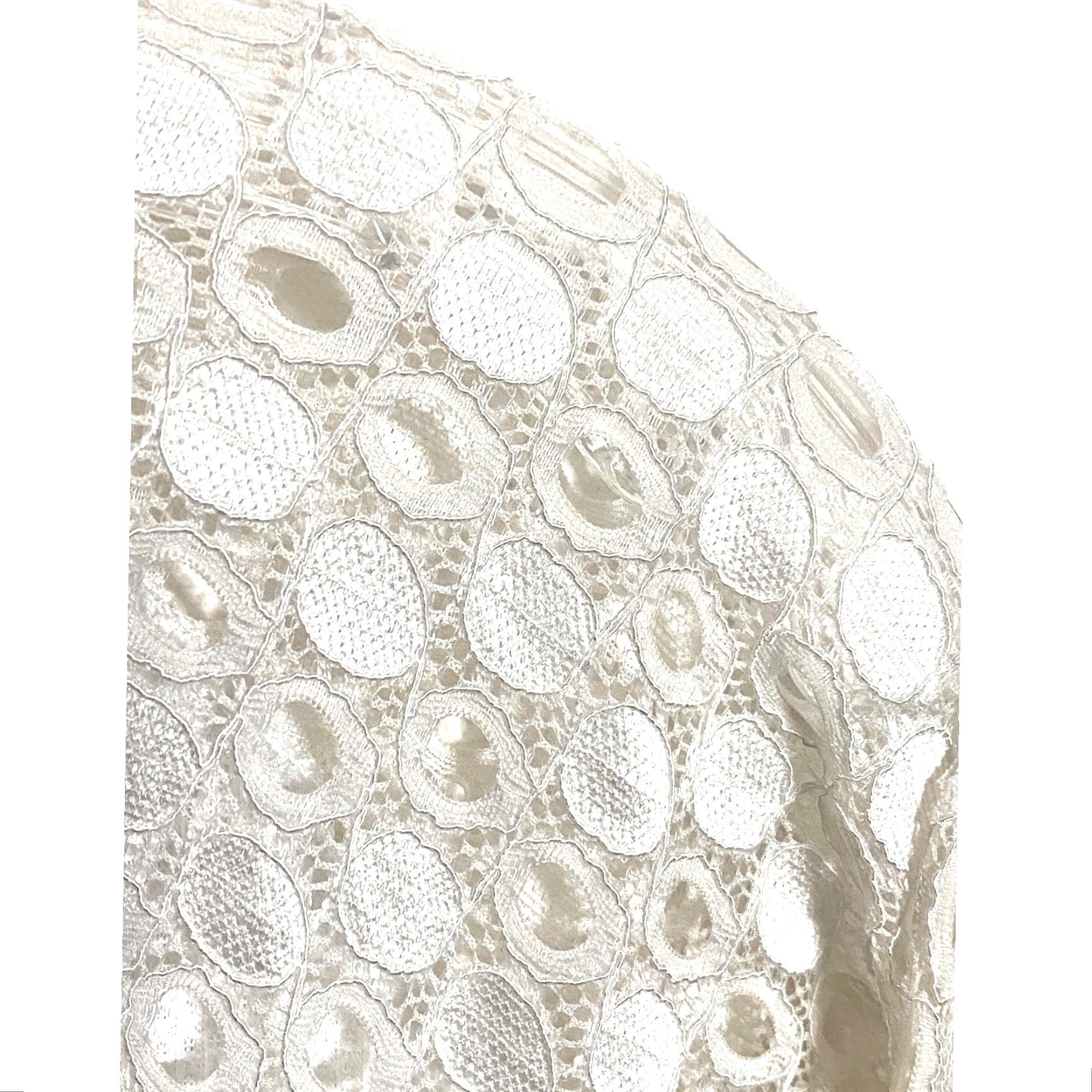 Vintage Miholl Waffle Knit Blouse Womens XL Lace Balloon Sleeve Eyelet Angelcore Boho Shirt Angelcore Womens XL White Size XL / US 12-14 / IT 48-50 - 2 Thumbnail
