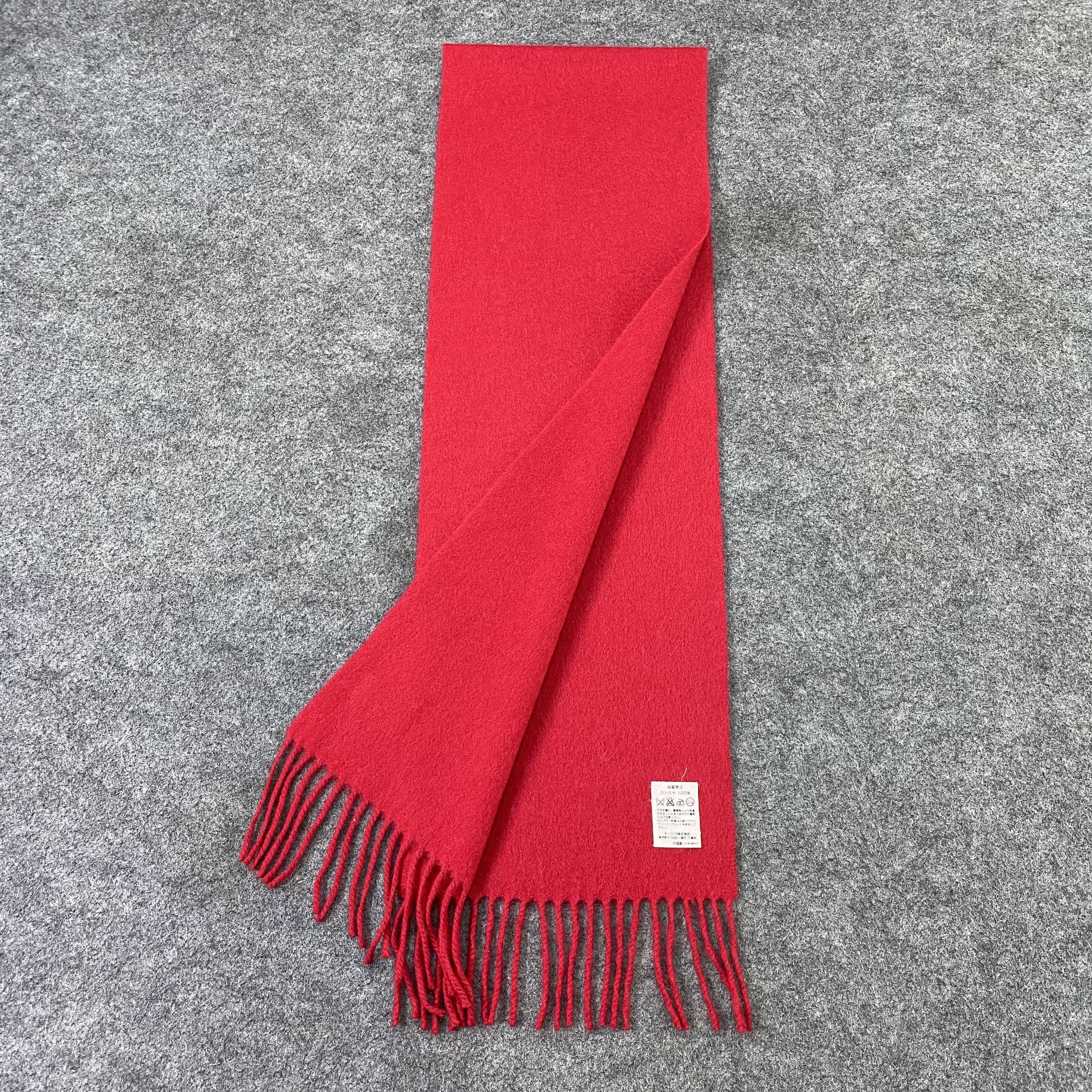 Lanvin × Vintage Lanvin Cashmere Muffler / Scarf / Neckwear -T1526 Size ONE SIZE - 3 Thumbnail