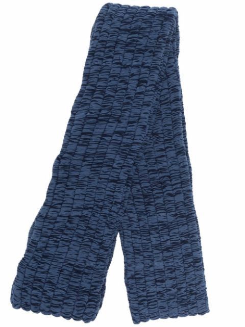 Sunnei Sunnei Blue Knit Scarf Size ONE SIZE - 1 Thumbnail