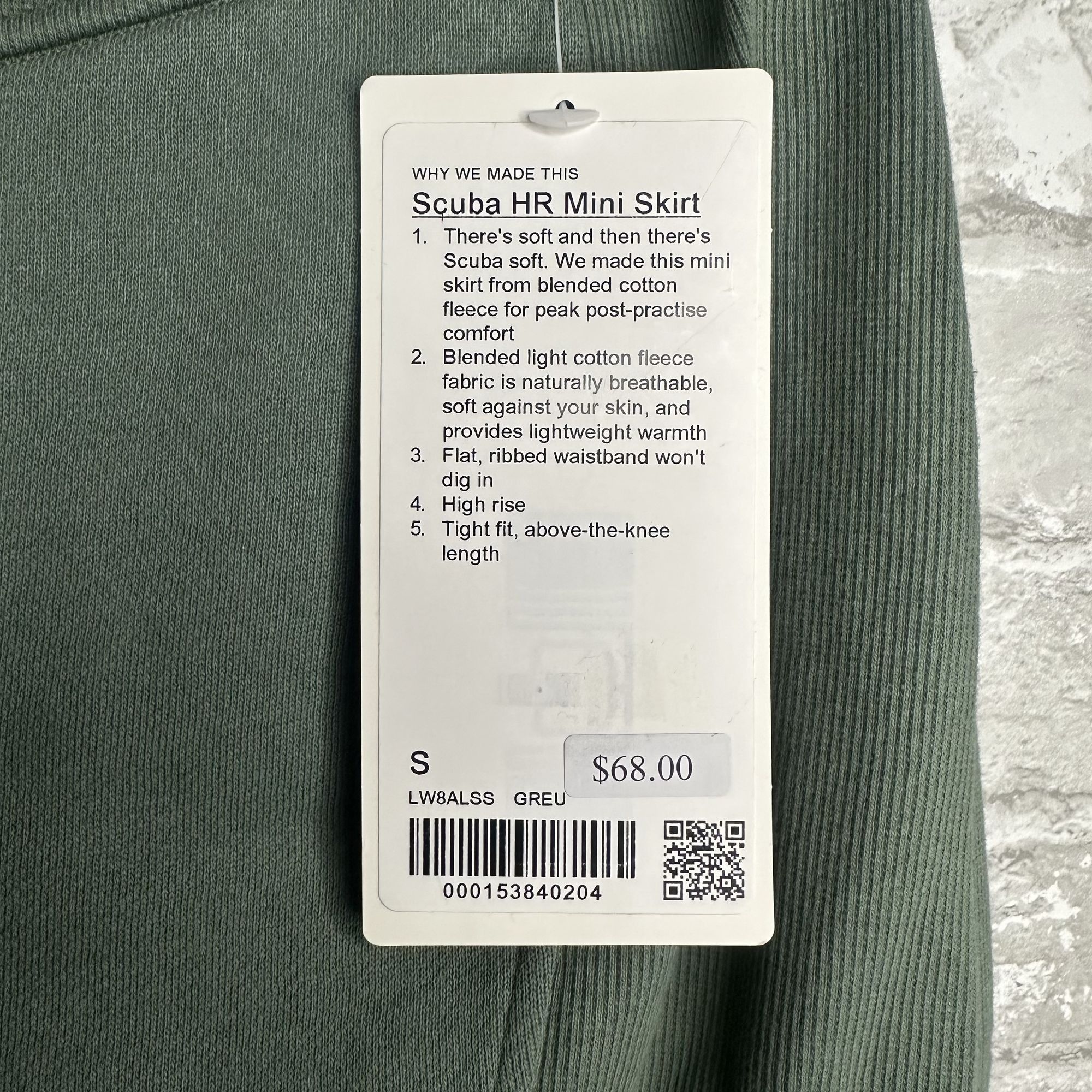 Lululemon Lululemon Scuba High Rise Mini Skirt NWT Size Small (GREU) Size 28" / US 6 / IT 42 - 9 Thumbnail