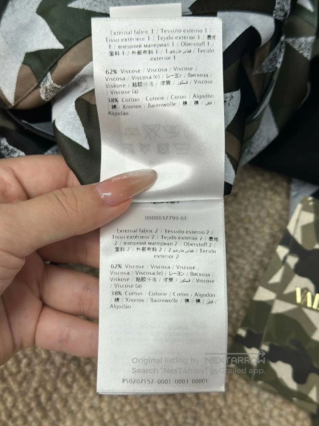Valentino Valentino Camouflage Casual Jacket. Size US M / EU 48-50 / 2 - 8 Thumbnail