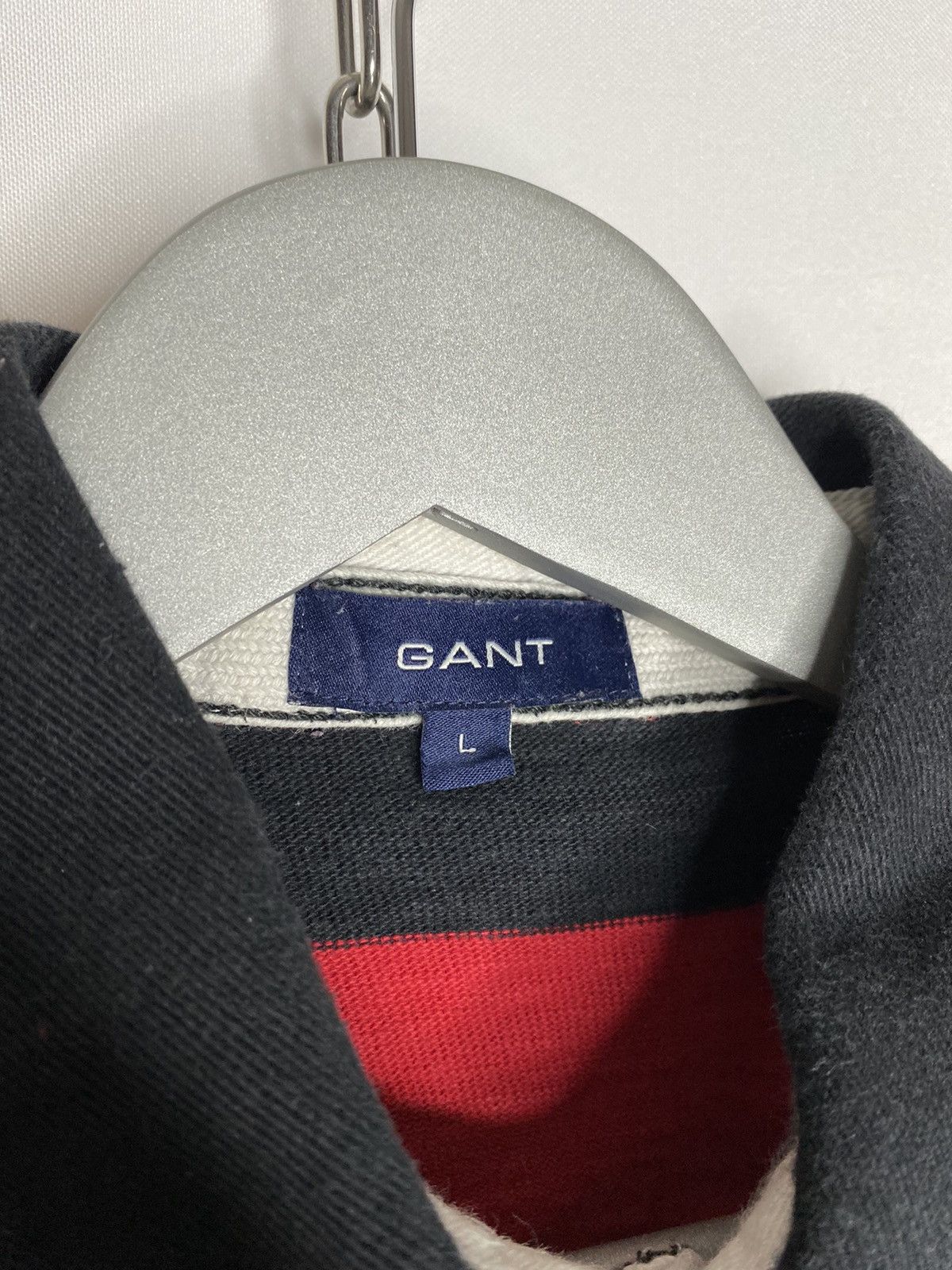 Gant × Vintage Vintage GANT Polo Rugby Long Sleeve Striped Y2K Hype Size US L / EU 52-54 / 3 - 7 Thumbnail
