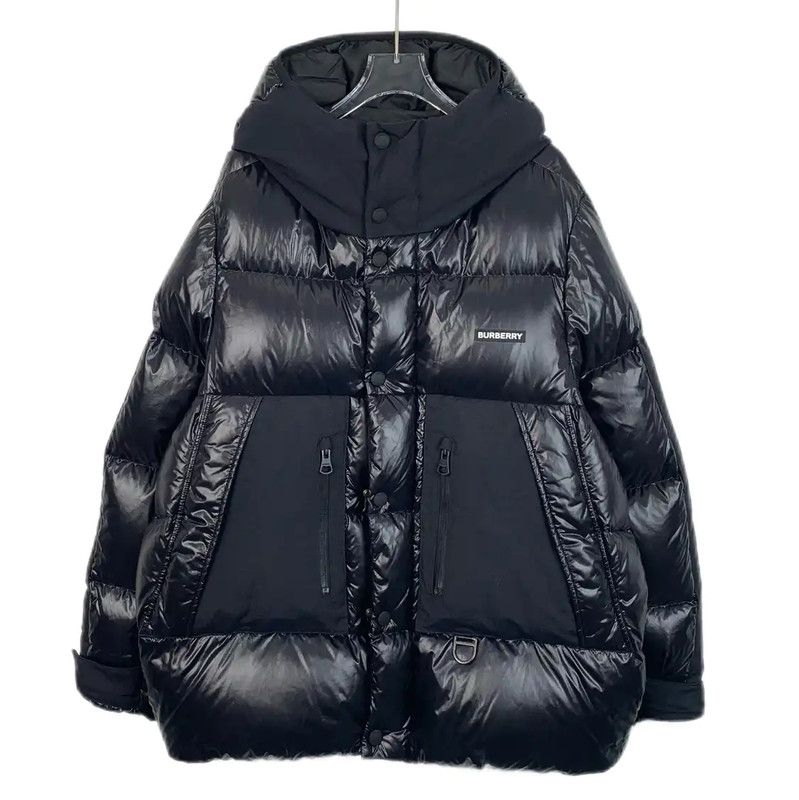 Burberry Burberry L Size Dark Blue Women's Down Jacket Size L / US 10 / IT 46 - 1 Thumbnail