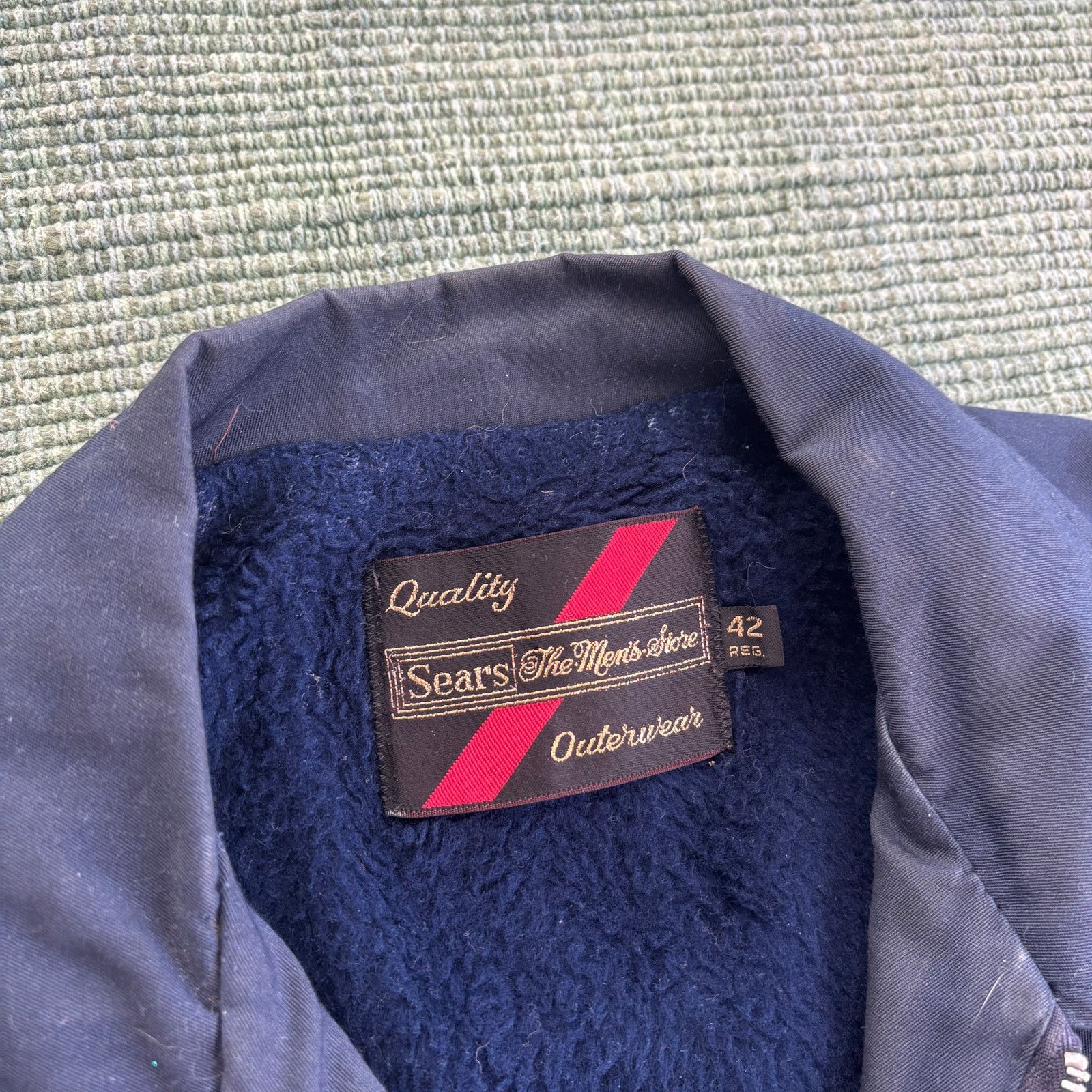 Sears × Vintage Vintage 70s Sears faux fur lined collared bomber jacket Size US L / EU 52-54 / 3 - 3 Thumbnail