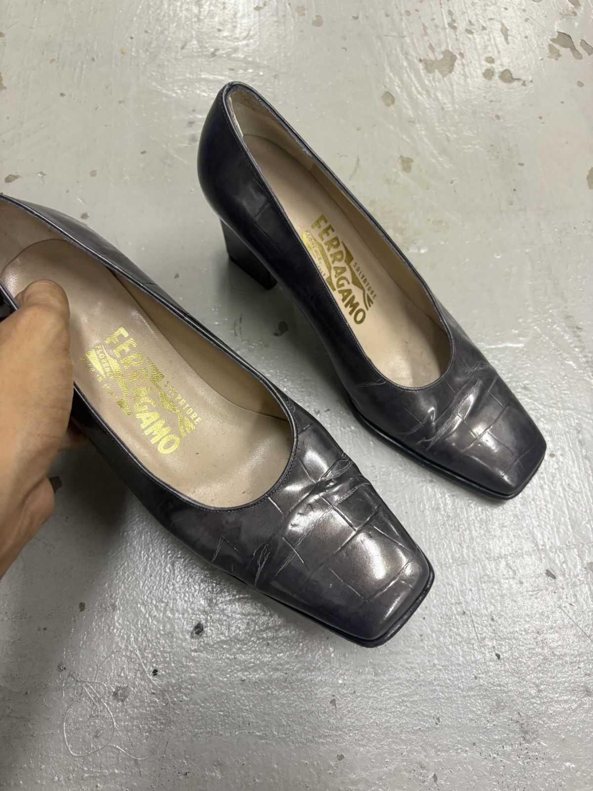Salvatore Ferragamo Salvatore Ferragamo Leather Heels Size US 5.5 / IT 35.5 - 5 Thumbnail