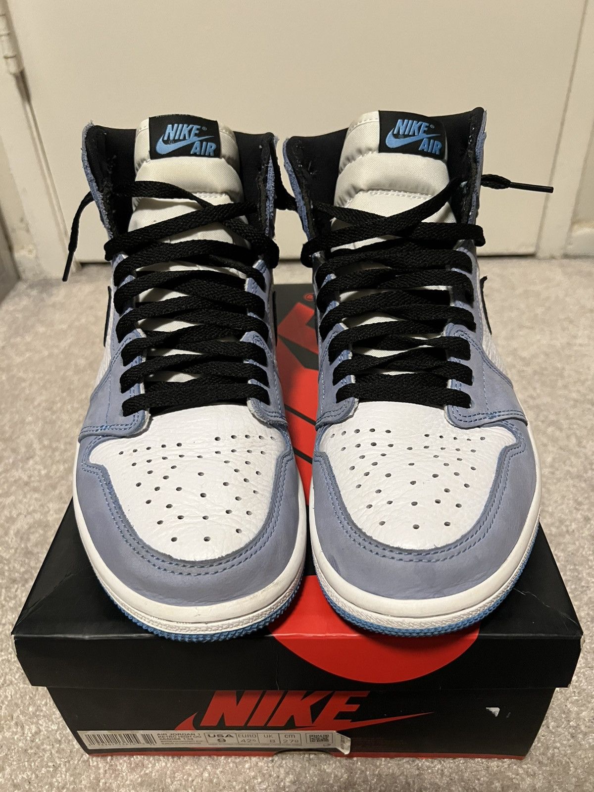 Jordan Brand Jordan 1 University Blue Size US 9 / EU 42 - 1 Thumbnail