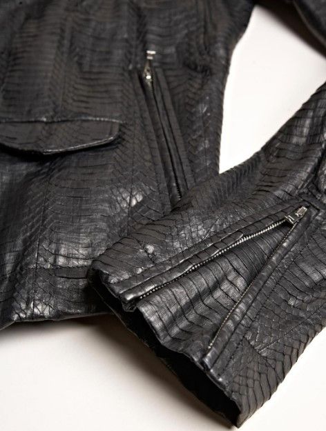rick owens snakeskin jacket