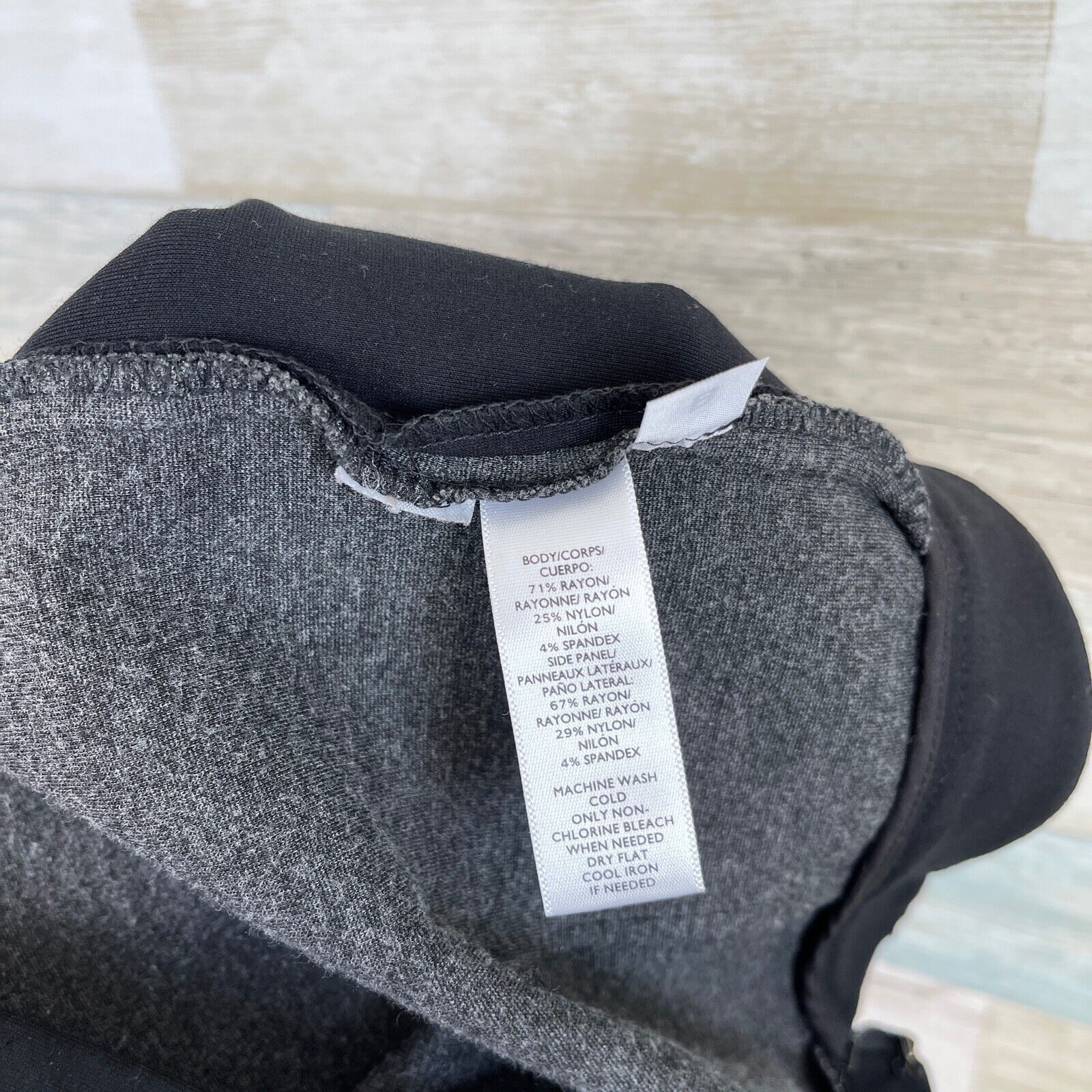 Loft LOFT Colorblock Ponte Pencil Skirt Black Gray Womens 6 Size 28" / US 6 / IT 42 - 7 Thumbnail