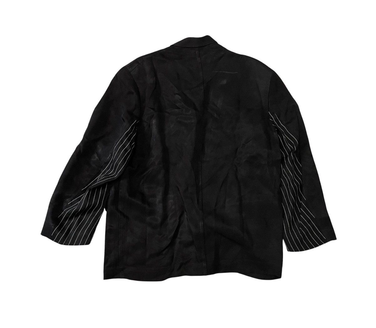 Comme des Garcons Vintage tricot cdg flowy rayon black blazer Size US L / EU 52-54 / 3 - 7 Thumbnail