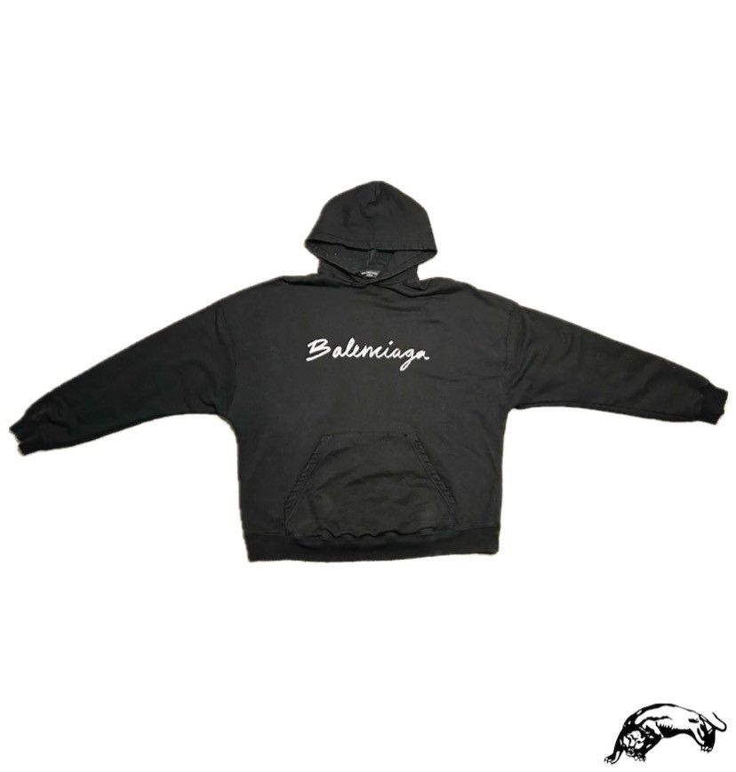 Balenciaga Balenciaga “Script Logo Hoodie” FW22 Size US M / EU 48-50 / 2 - 3 Thumbnail