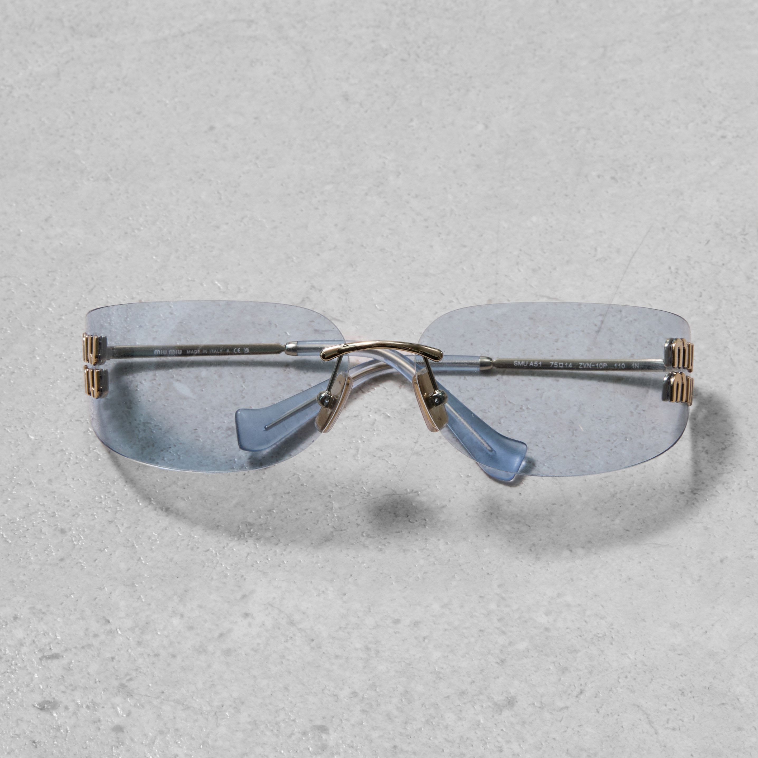 Miu Miu MIU MIU MU A51S ZVN10P Sunglasses Size ONE SIZE - 3 Thumbnail