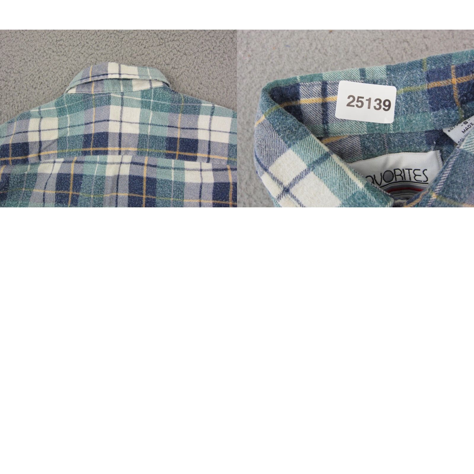 Vintage VINTAGE Flannel Shirt Mens Small Blue Plaid Button-Up Favorites Shirt Casual Workwear 80s Western Classic Size US S / EU 44-46 / 1 - 9 Thumbnail
