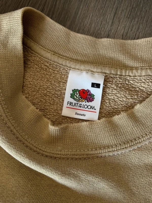 Other Fruit of the Loom Sz L Blank Beige Boxy Sweatshirt Size US L / EU 52-54 / 3 - 2 Thumbnail