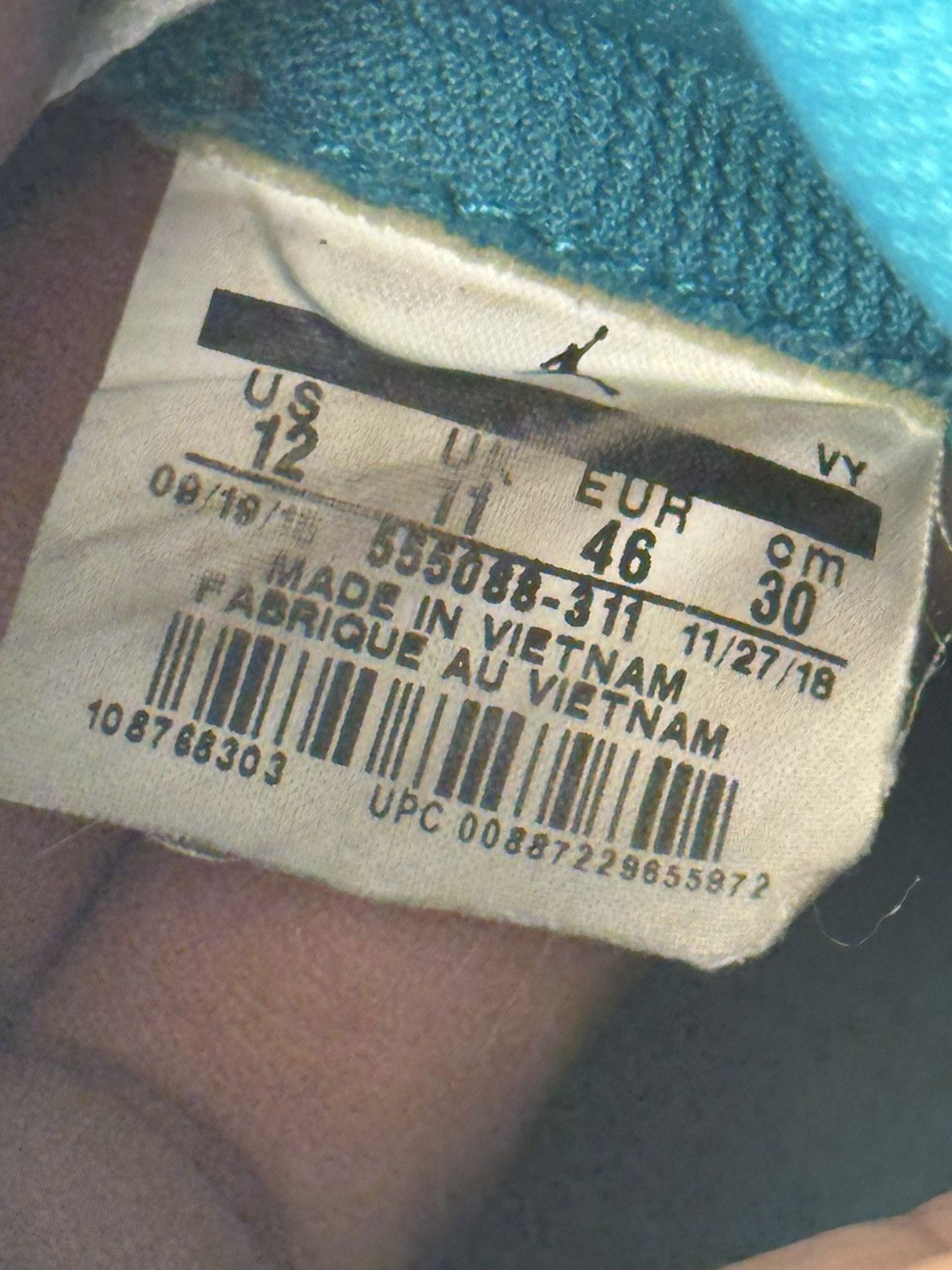 Nike Nike Air Jordan Retro 1 High Turbo Green Size US 12 / EU 45 - 5 Thumbnail