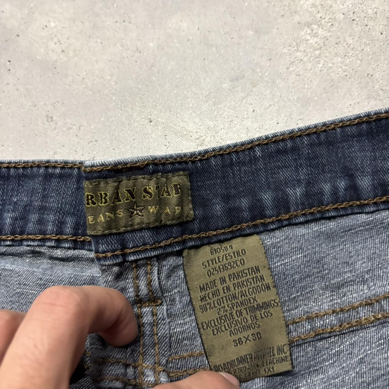 Japanese Brand × Vintage Crazy Vintage Y2K/2000s Grunge Dark Wash Denim Jeans! Size US 34 / EU 50 - 8 Thumbnail
