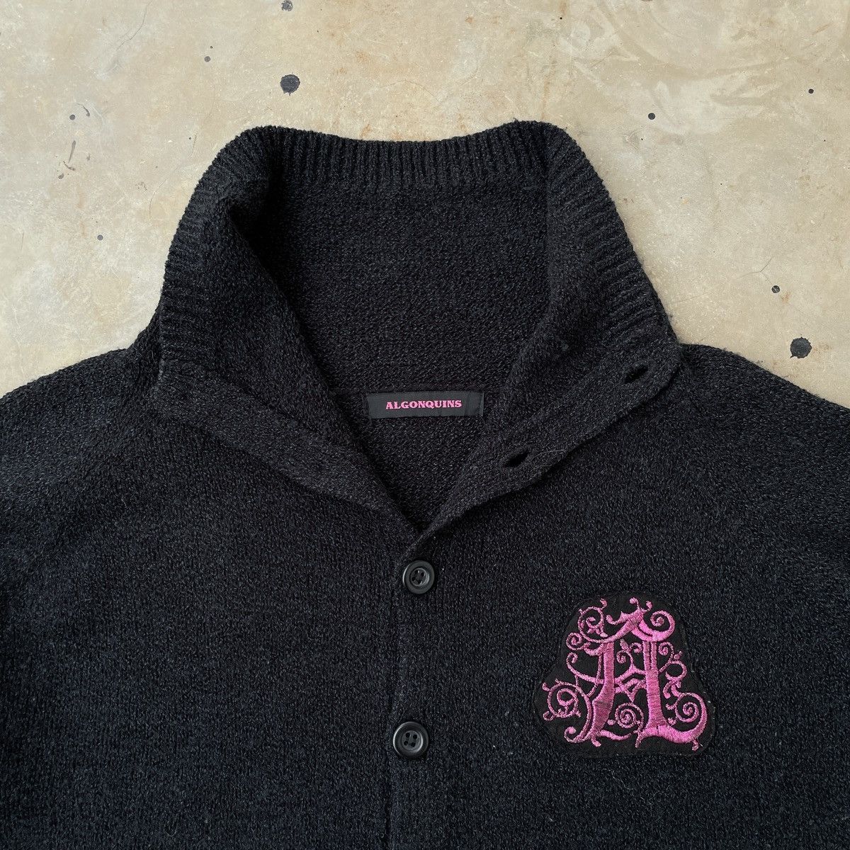 Japanese Brand Algonquins Punk Knitted Cardigan Size M / US 6-8 / IT 42-44 - 3 Thumbnail