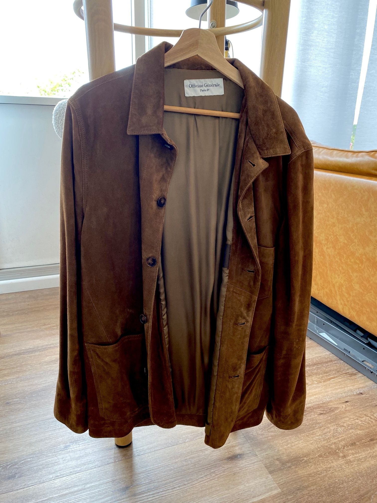 Officine Generale Leather Taylor Jacket Size US L / EU 52-54 / 3 - 4 Thumbnail