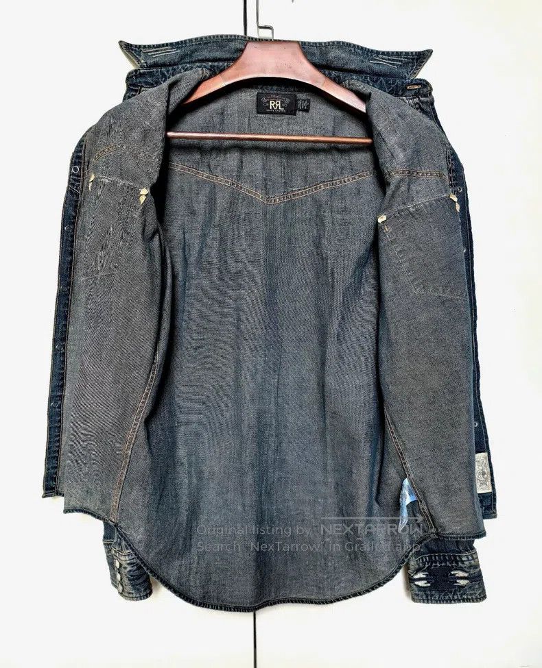 RRL Ralph Lauren RRL Ralph Lauren Embroidered denim shirt Size US M / EU 48-50 / 2 - 4 Thumbnail