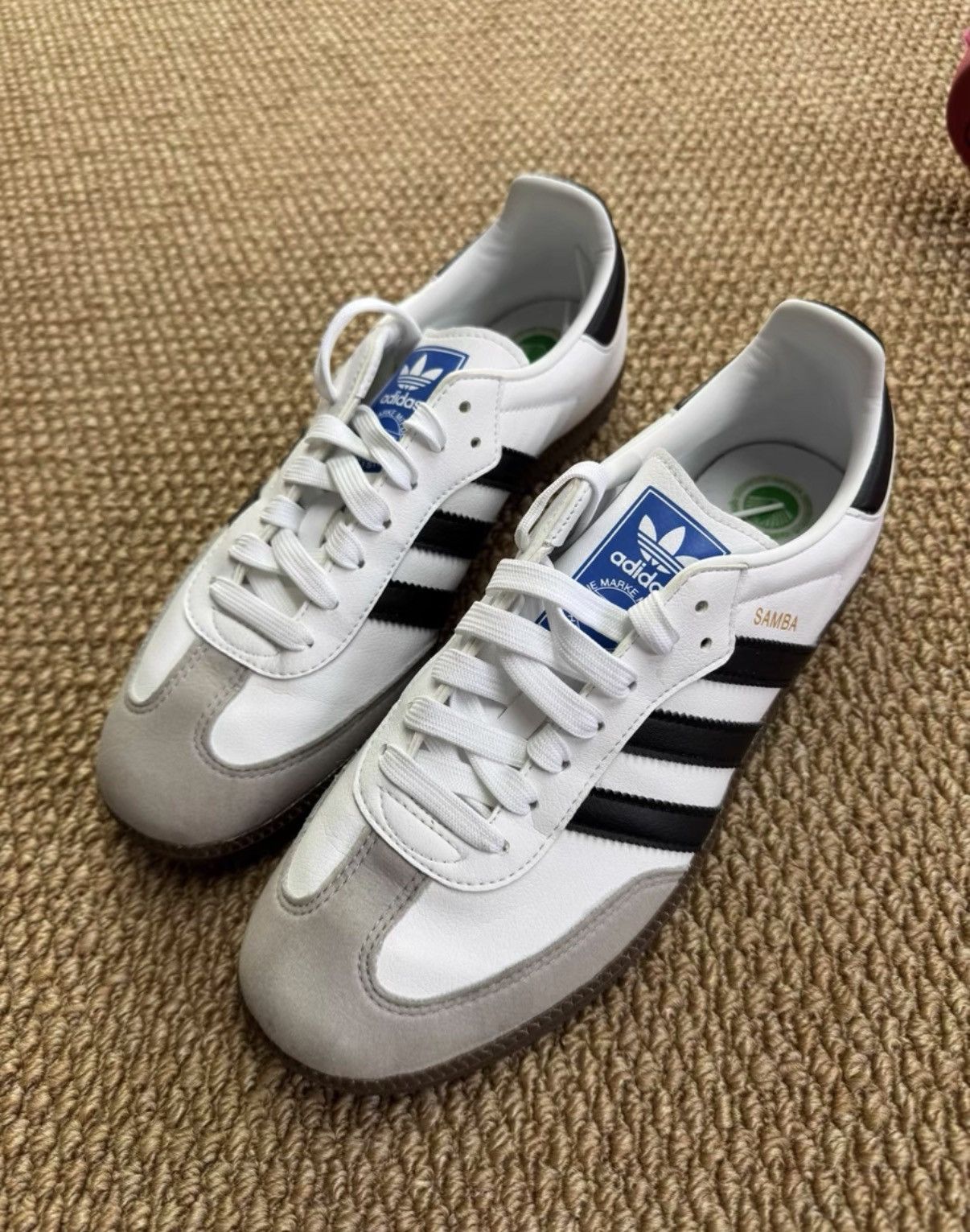 Adidas Adidas Samba Vegan, Black & White K37 Size US 7 / EU 40 - 1 Thumbnail