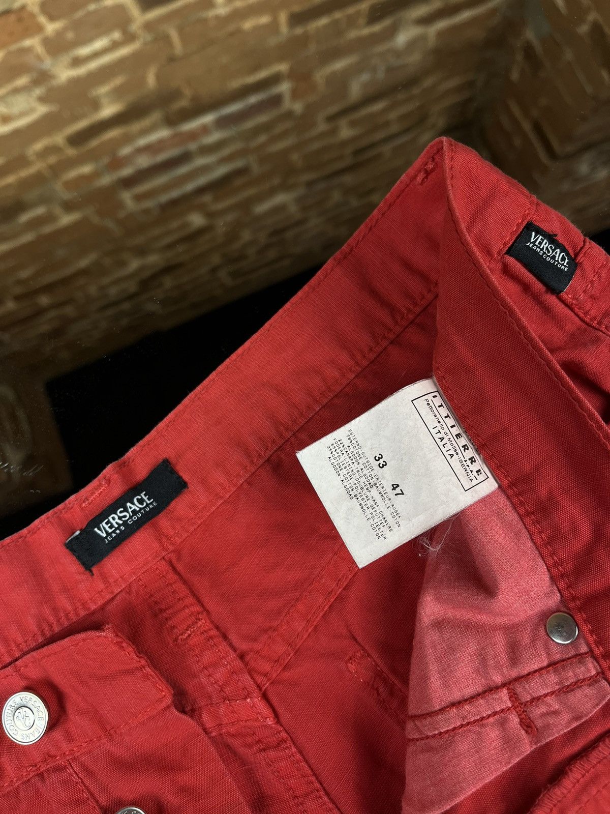 Versace Jeans Couture ❤️Versace Jeans Couture light cotton pants Size 28" / US 6 / IT 42 - 7 Thumbnail