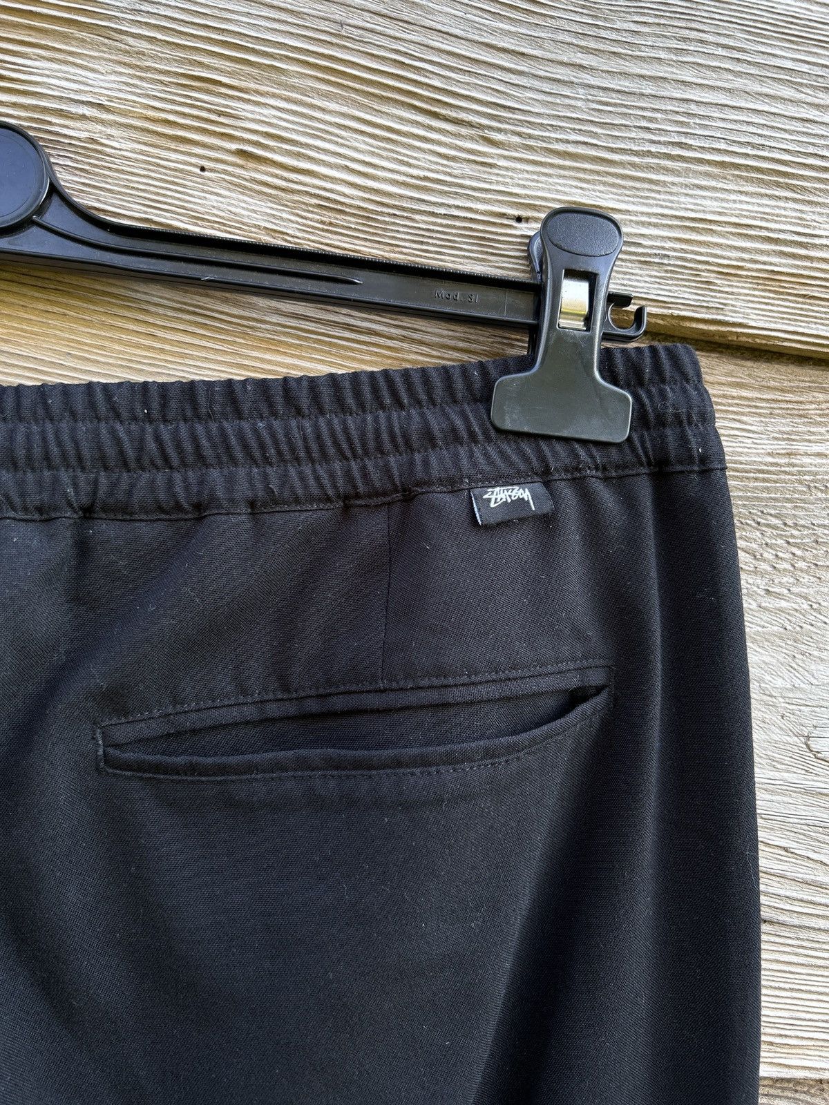 Stussy Stussy Elastic Waist Straight Fit Trousers Pants Black Size US 34 / EU 50 - 8 Thumbnail