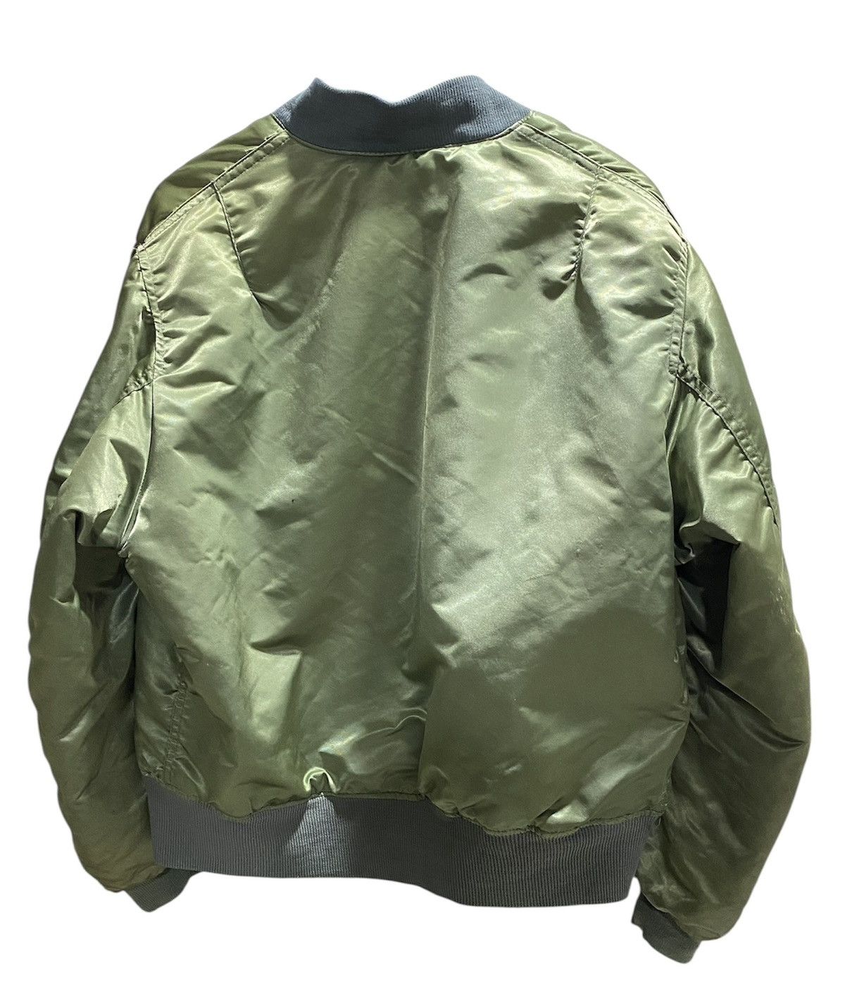 Alpha Industries Vintage 80s Corinth Mfg Ma-1 Bomber Jacket Issue Size US L / EU 52-54 / 3 - 2 Thumbnail
