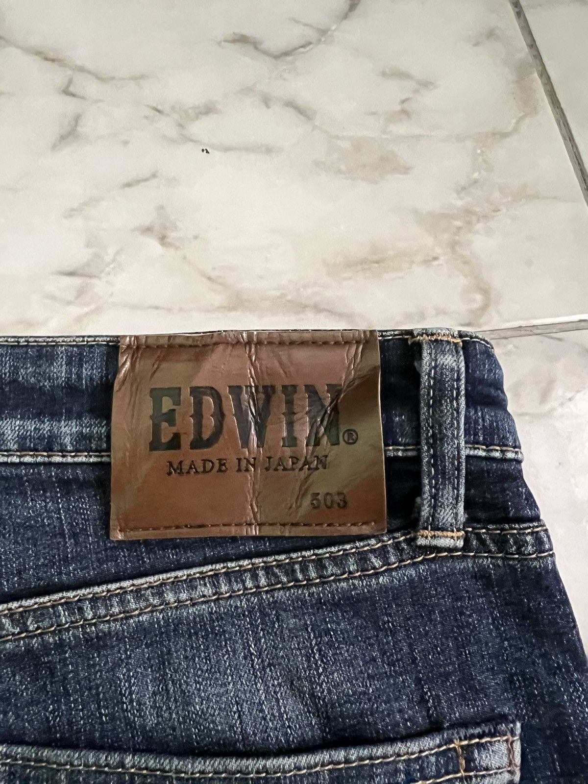 Edwin × Hysteric Glamour × If Six Was Nine 💥Baggy💥Vintage Edwin 503 Distress Washed Jean Size US 32 / EU 48 - 16 Thumbnail