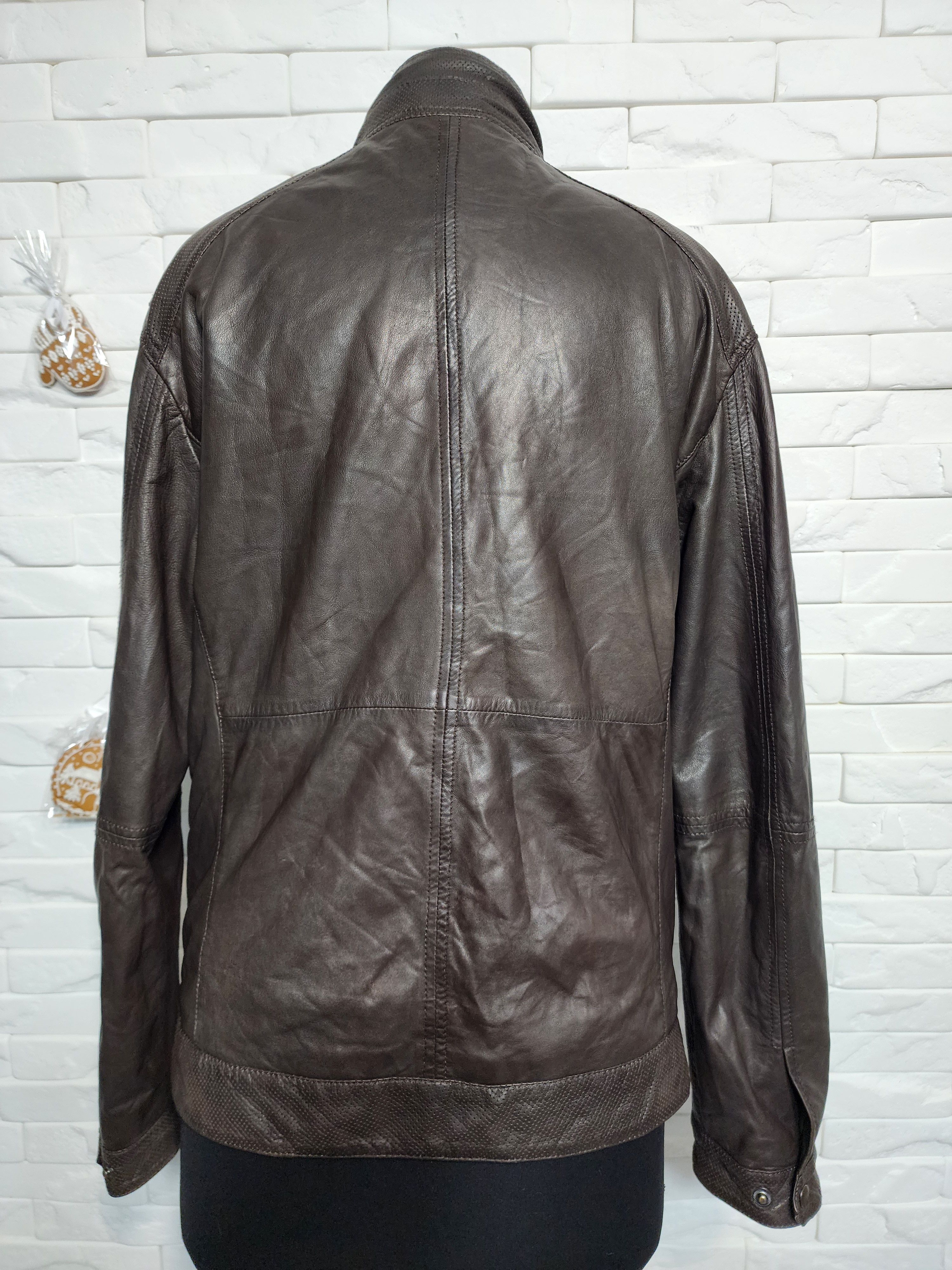 Other Brown Genuine Leather Jacket: Men's Outerwear Size US M / EU 48-50 / 2 - 4 Thumbnail