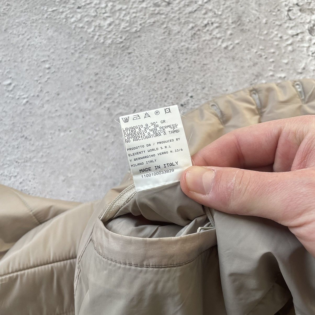 Eleventy Eleventy Mens Down Puffer Beige Vest Size US L / EU 52-54 / 3 - 14 Thumbnail
