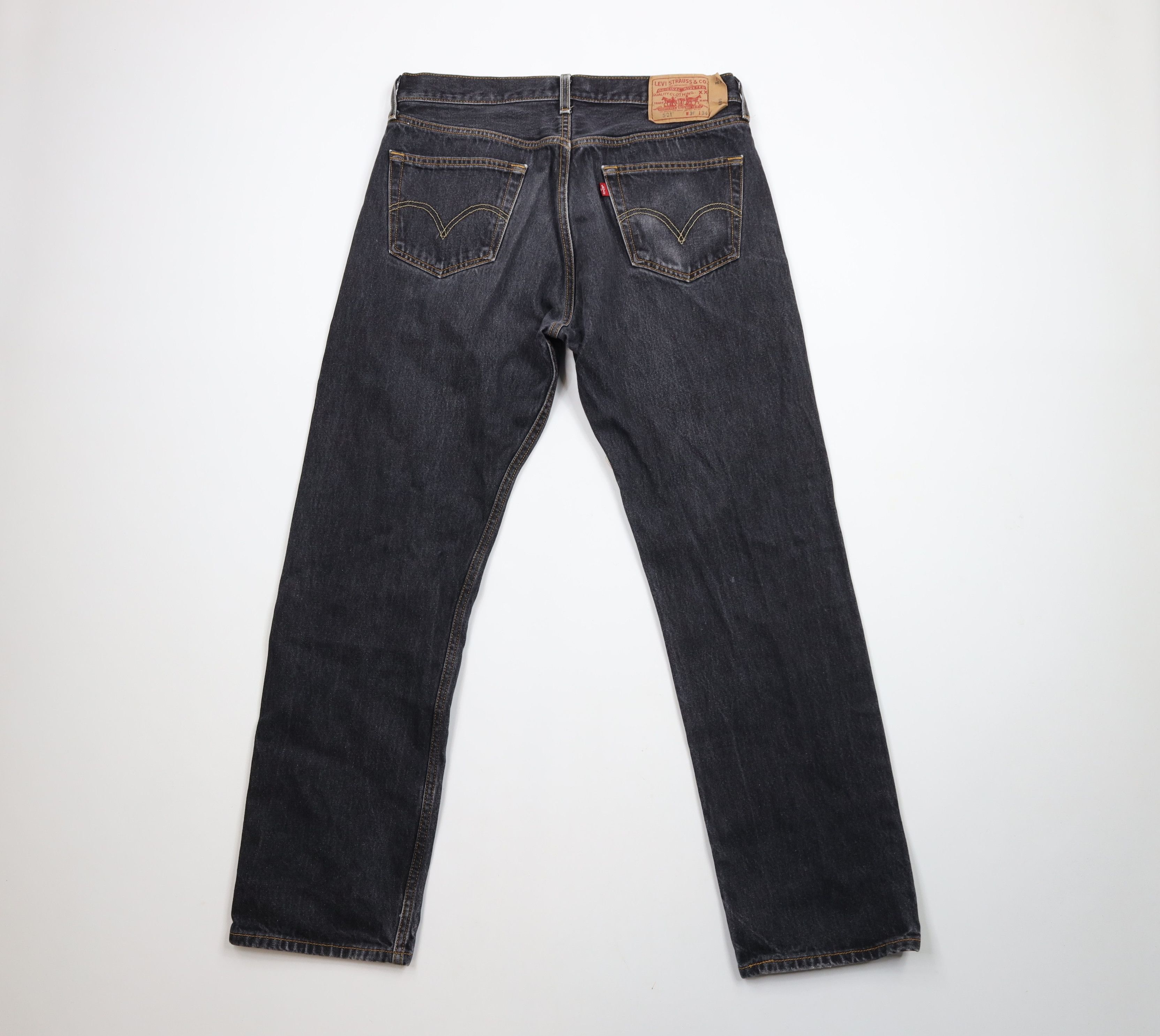 Levi's × Vintage Vintage Y2K Levis 501xx Button Fly Original Fit Jeans Black Size US 34 / EU 50 - 8 Thumbnail