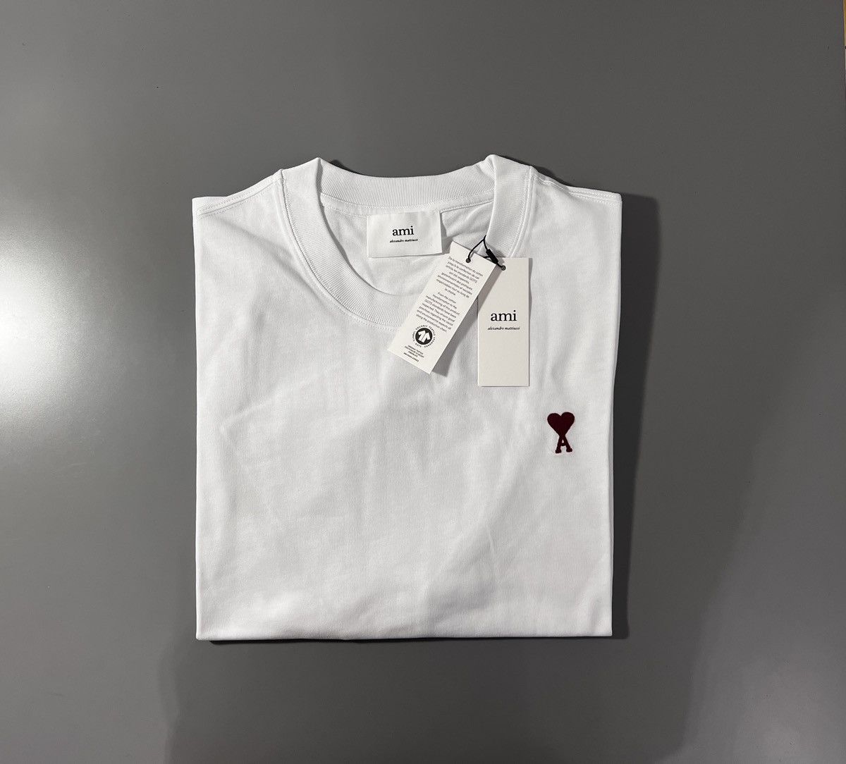 AMI Ami Paris T-shirt Alexandre Mattiussi De Coeur Heart Size US M / EU 48-50 / 2 - 2 Thumbnail