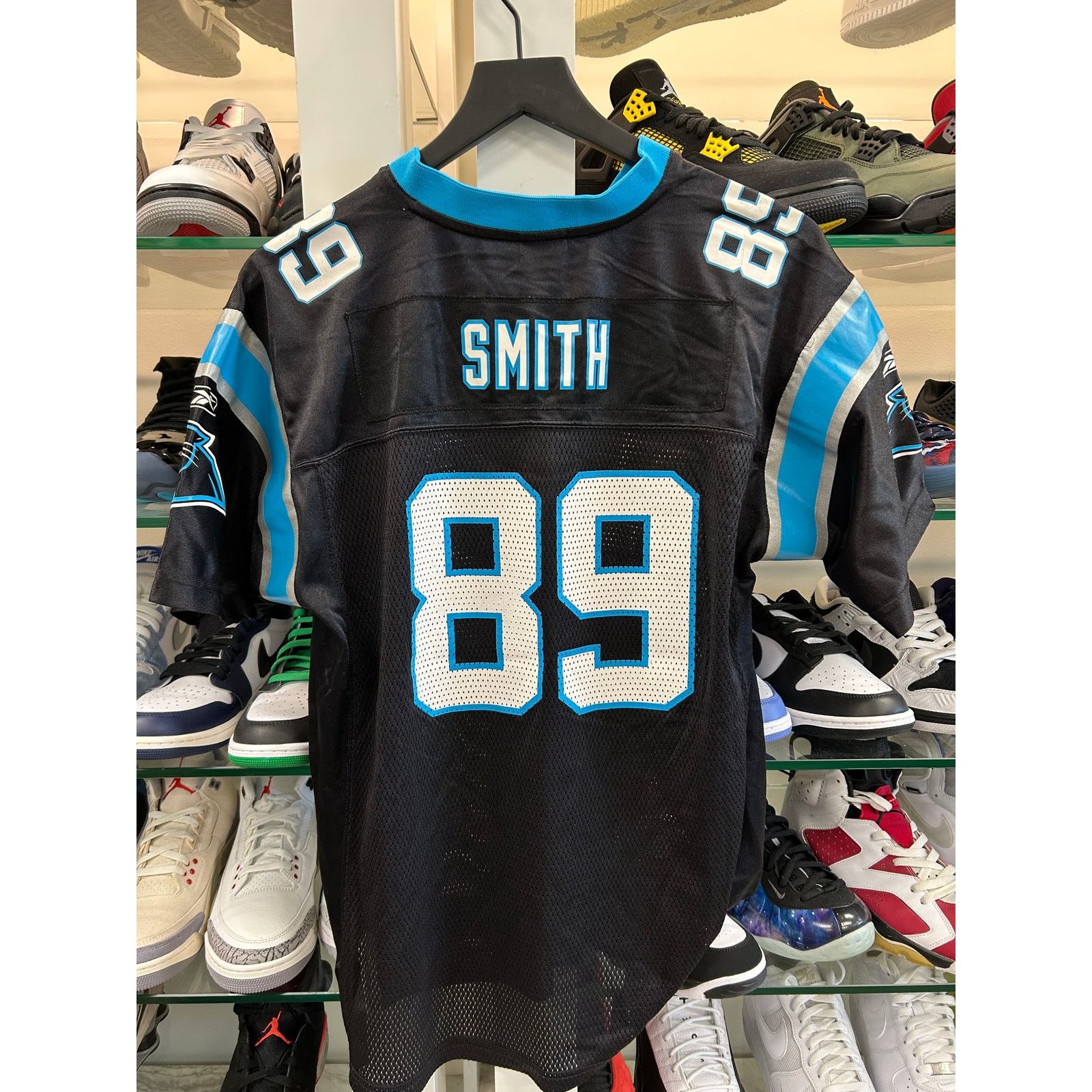 Reebok Mitchell & Ness Steve Smith Sr. #89 Carolina Panthers Jersey Size US XL / EU 56 / 4 - 4 Thumbnail