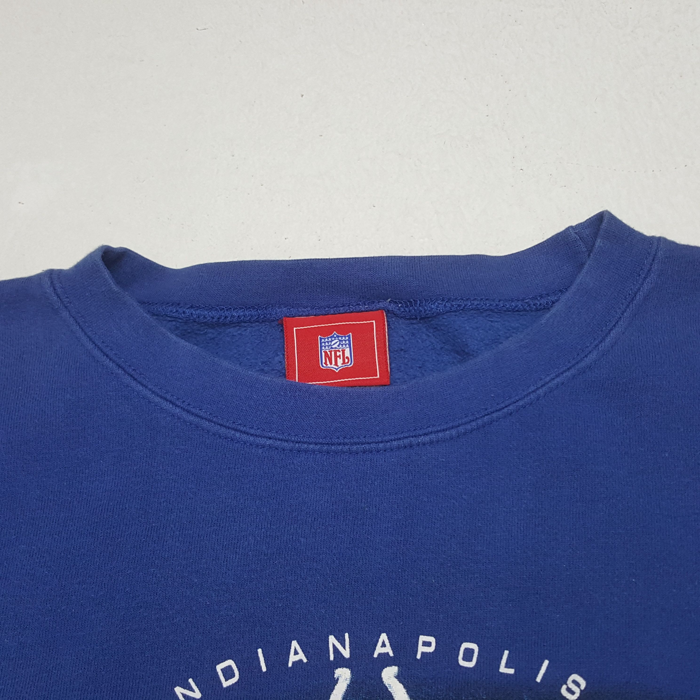 NFL × Vintage Vintage Colts Indianapolis Football Team Sweatshirt C286N1 Size US XXL / EU 58 / 5 - 4 Thumbnail