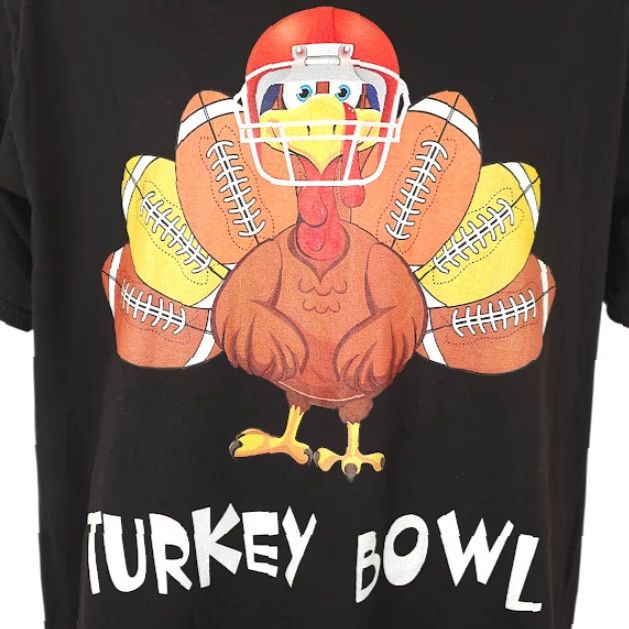 Port & Company Turkey Bowl T Shirt Mens Size Large Black Football Port & Company Shirt Men L Black Football Size US L / EU 52-54 / 3 - 2 Thumbnail