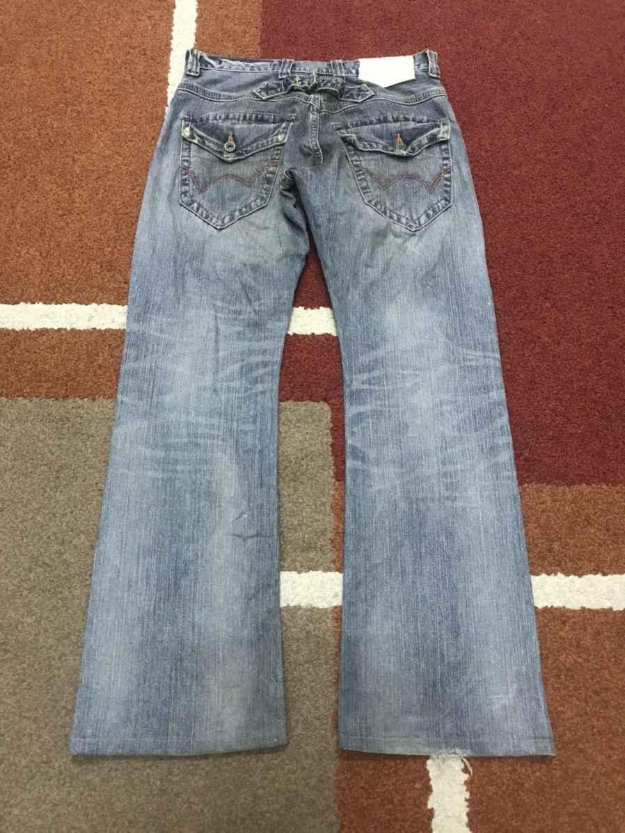 Edwin Flare EDWIN XVS Cinch Back Distressed Denim Size US 31 - 2 Thumbnail