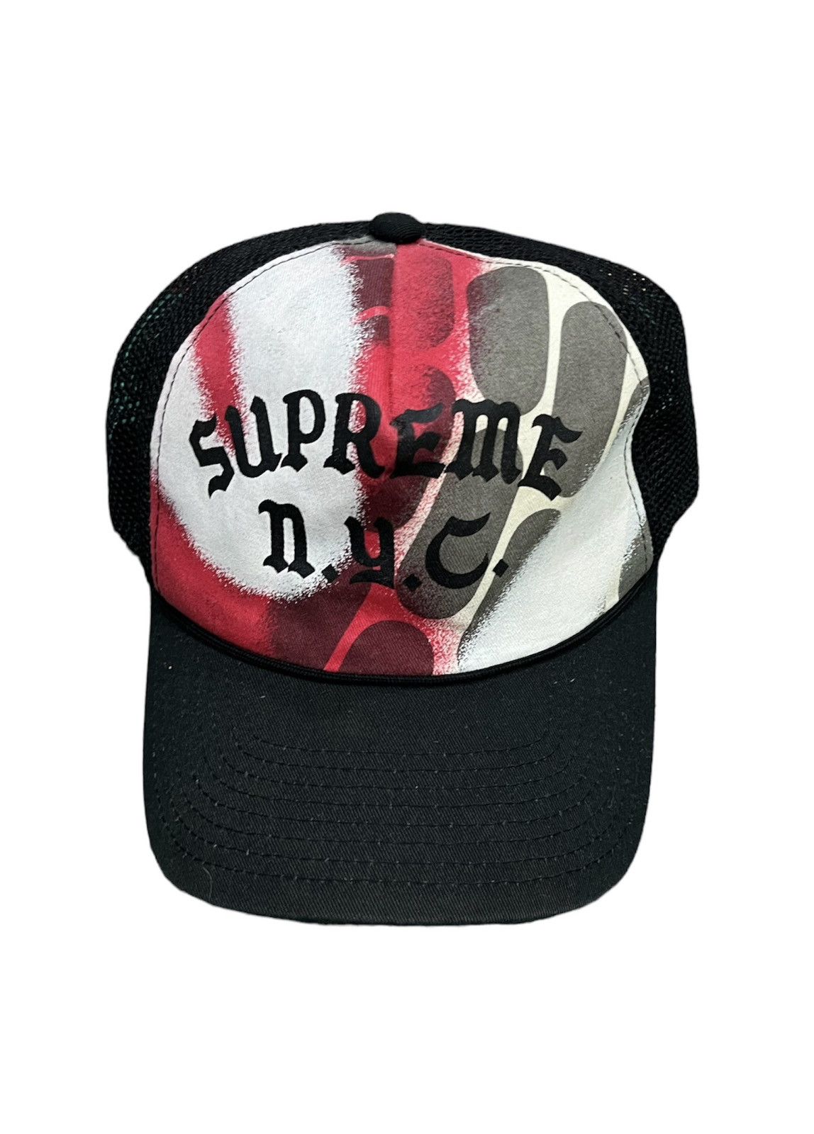 image of Art x Supreme Rammellzee Hand Painted Trucker Hat, Men's