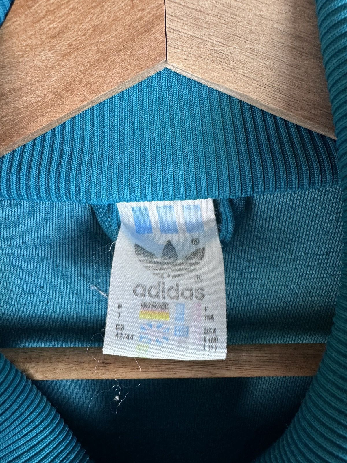 Adidas Vintage 90s Adidas Track Jacket Olympic Games Retro Zip Hood Size US L / EU 52-54 / 3 - 3 Thumbnail