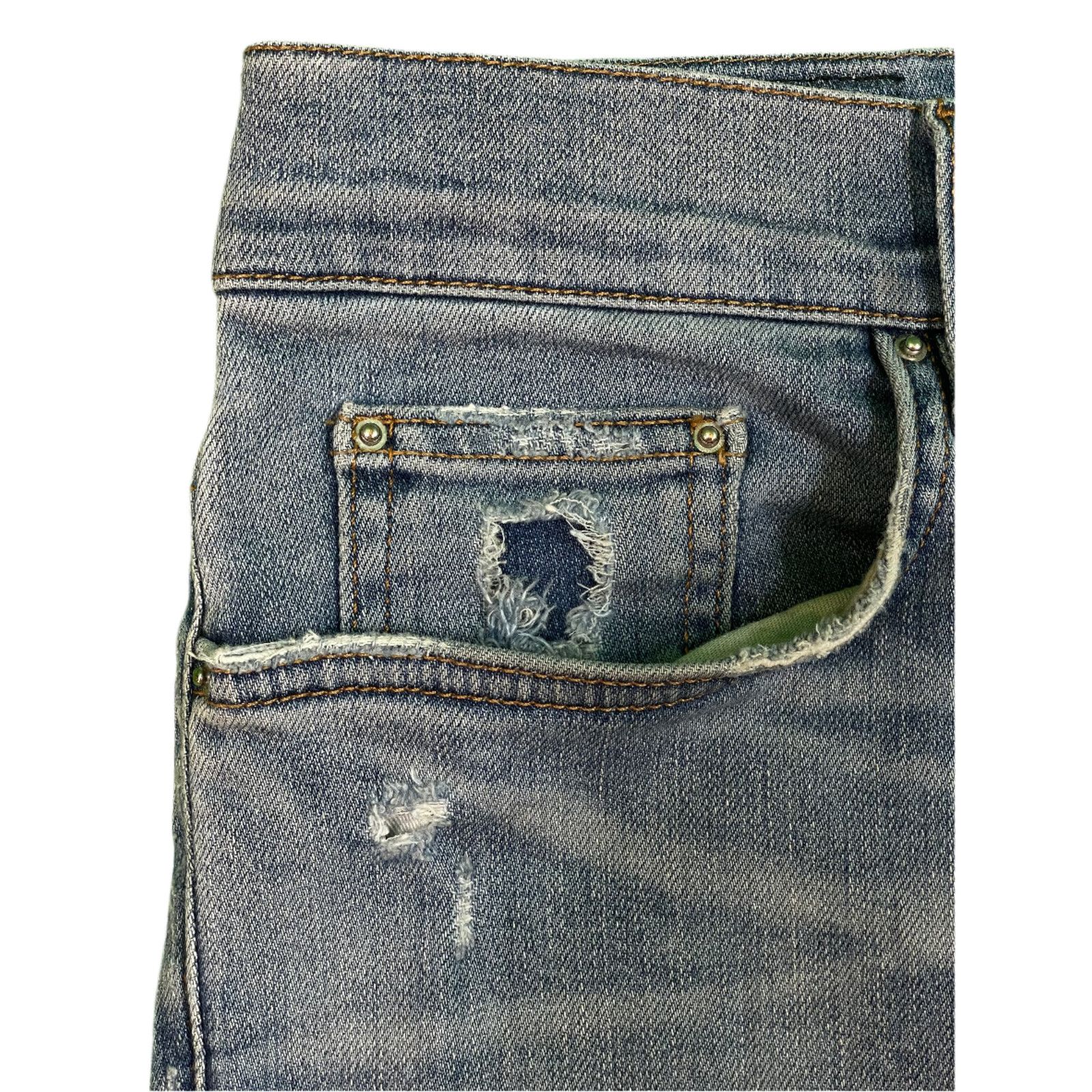 Amiri Amiri Thrasher Light Wash Blue Jeans Size US 36 / EU 52 - 4 Thumbnail