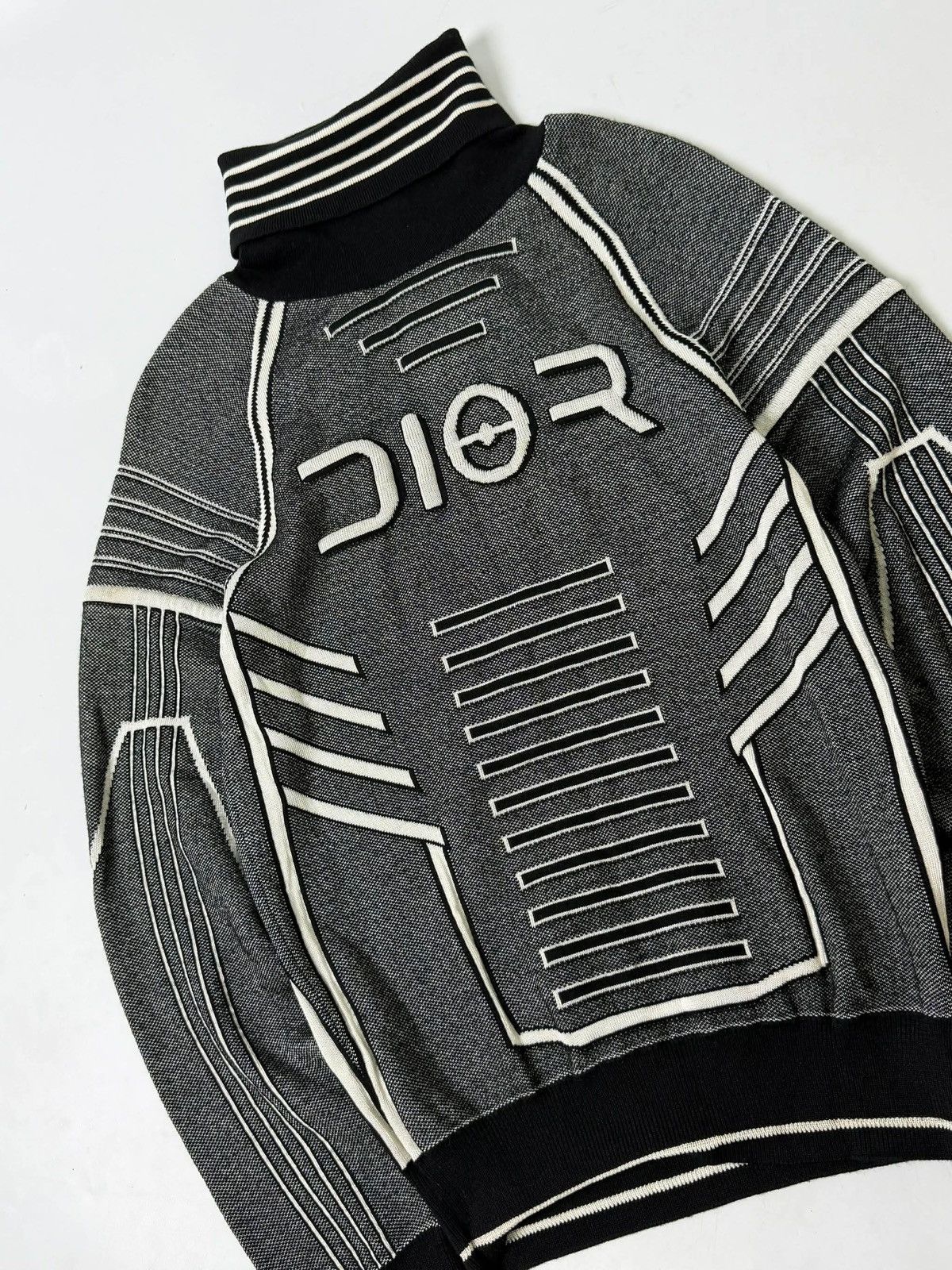 Dior Dior Homme x Hajime Sorayama FW19 Technical Knit Turtleneck Size US M / EU 48-50 / 2 - 4 Thumbnail