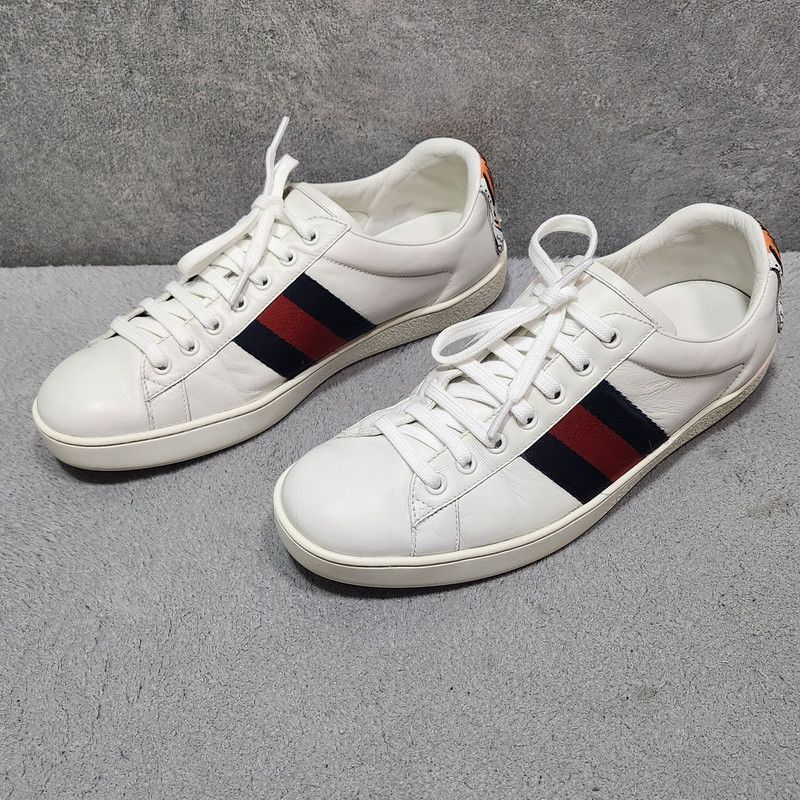 Gucci Gucci Ace Fashion Tiger Graphic Low-Top Sneakers Size US 9.5 / EU 42-43 - 1 Thumbnail