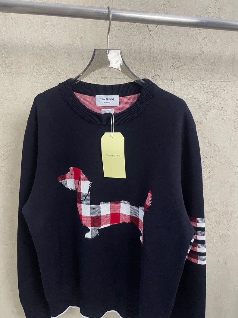 Thom Browne Thom Browne size3 Knitted round neck sweater Size US L / EU 52-54 / 3 - 4 Thumbnail