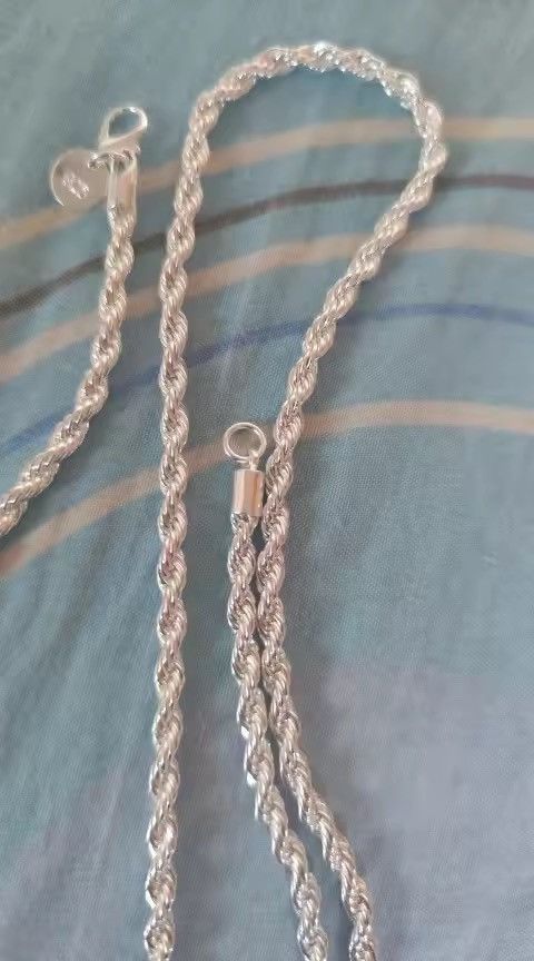 Other ROPE Chain Set - Necklace & Bracelet - High Polish (60/20cm) Size ONE SIZE - 7 Thumbnail