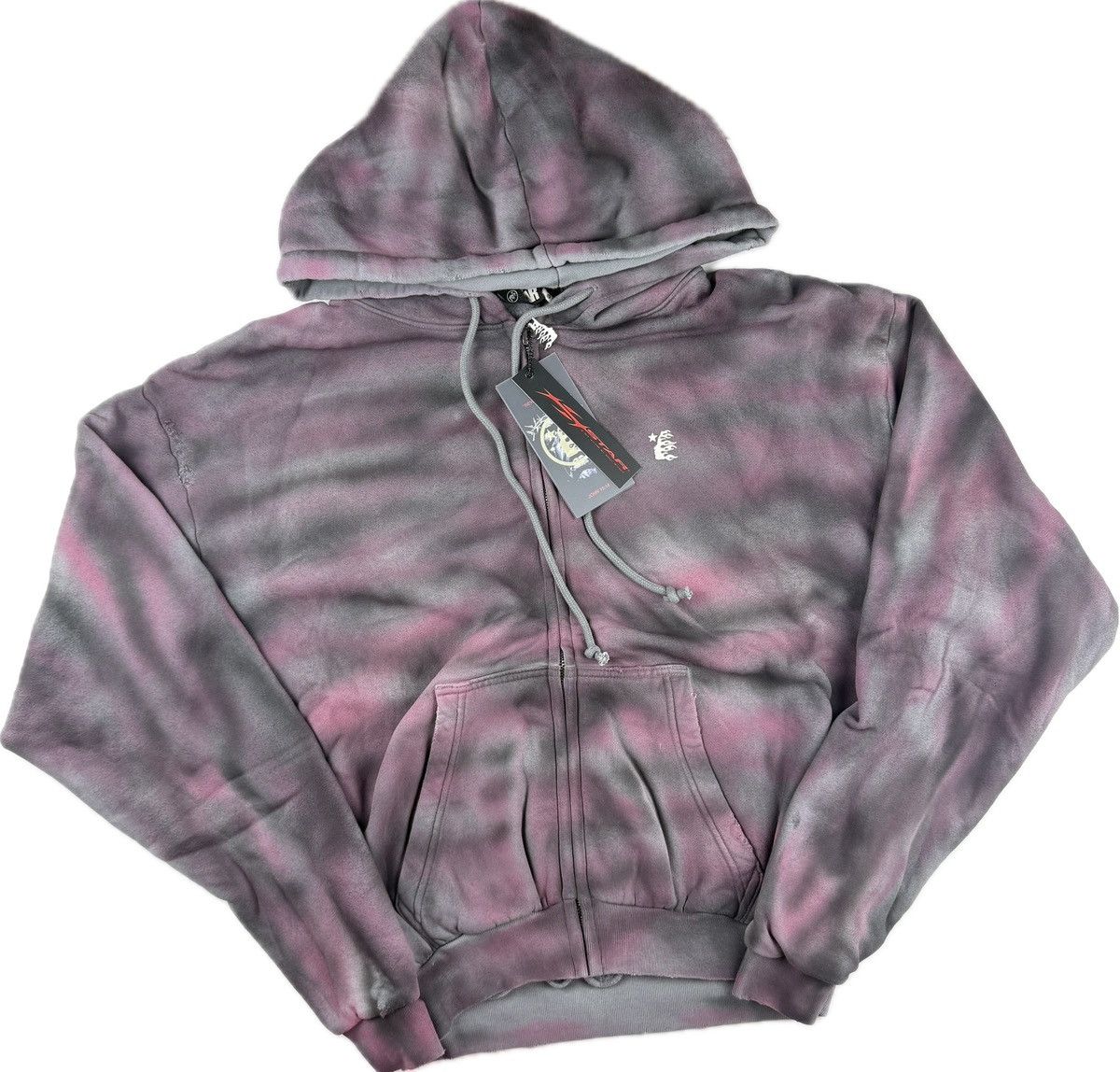 Hellstar Airbrushed Zip Up Hoodie