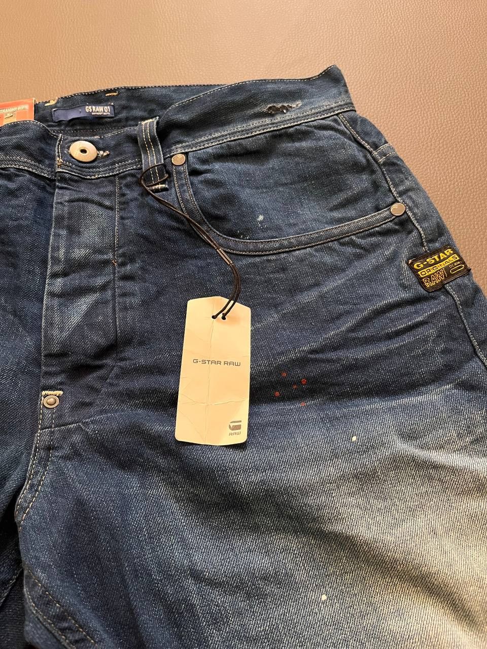 G-Star × Vintage G Star R33/01 Baggy Tapered Motorcycle Double Jeans Size US 33 - 6 Thumbnail